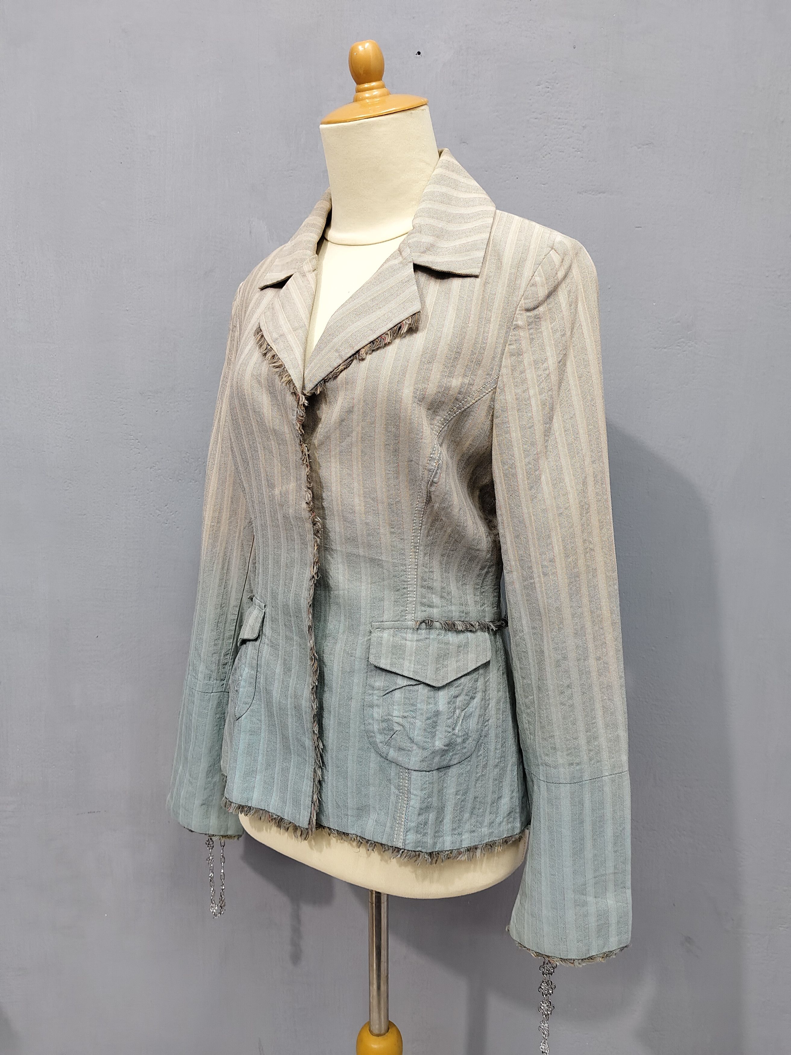 Other 90s Roberta Scarpa🇮🇹 Archive Raw Edge Decontructed Jacket Size M / US 6-8 / IT 42-44 - 3 Thumbnail