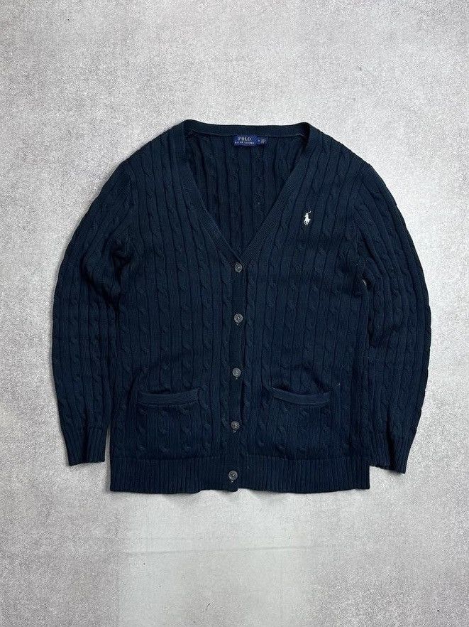 Vintage Polo Ralph Lauren Cabble Knit RRL Cardigan Rare M