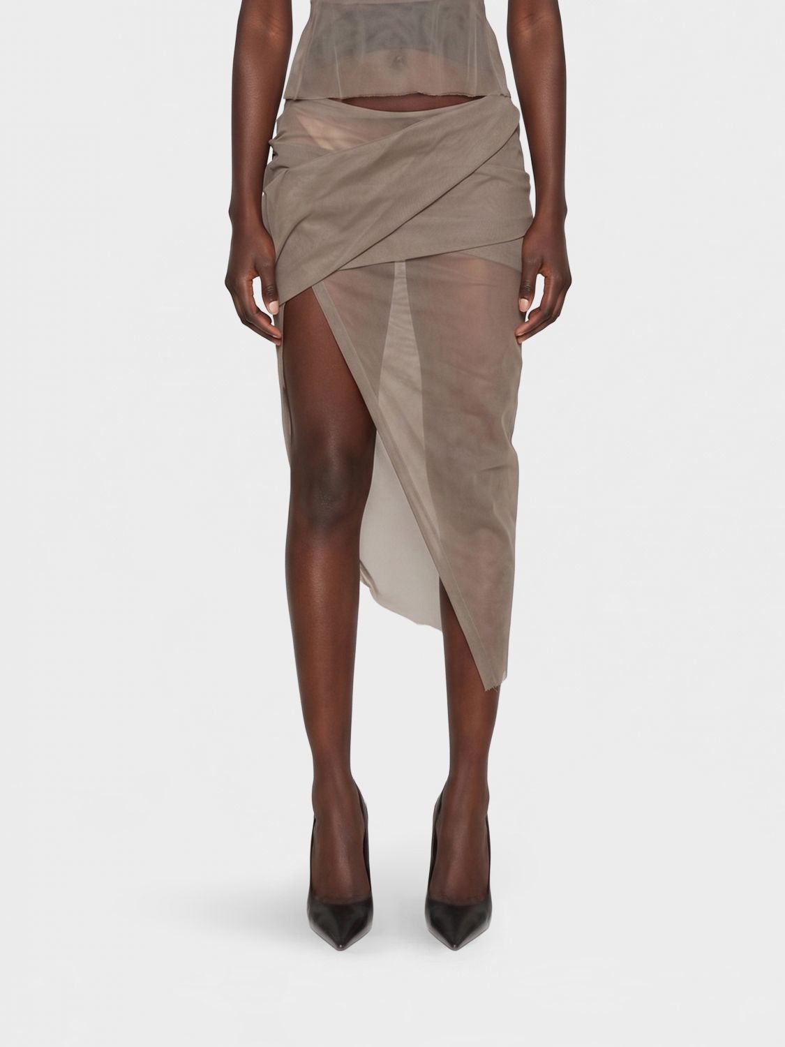 Rick Owens Rick Owens Skirt Woman Grey Size 28" / US 6 / IT 42 - 1 Thumbnail