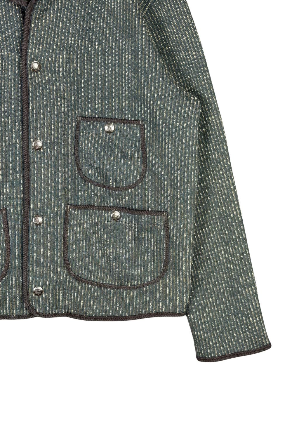Polo Ralph Lauren 09AW RRL Double RL Shawl Collar Textured Knit Work Jacket Size US M / EU 48-50 / 2 - 7 Thumbnail