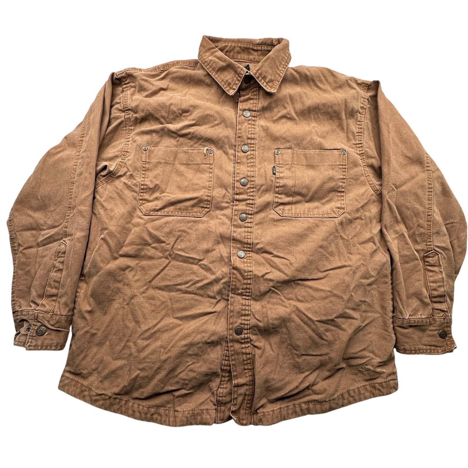 Other Lakin McKey Trading Co Key Duck Canvas Shirt Shacket Brown Size US L / EU 52-54 / 3 - 1 Thumbnail