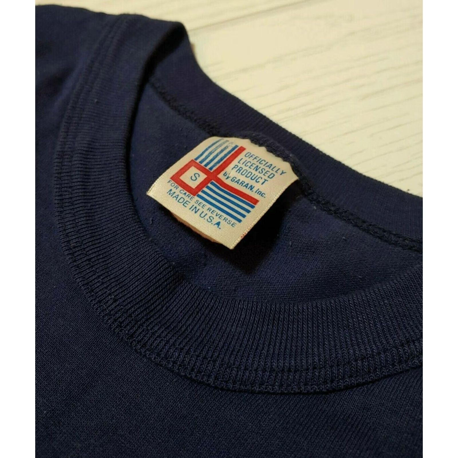Vintage VINTAGE NY Giants Football Pocket T-Shirt Blue Small Unisex Adults USA Made 25in Long 16in Pit to Pit Shirt Mens Womens Boys Girls Size US S / EU 44-46 / 1 - 6 Thumbnail