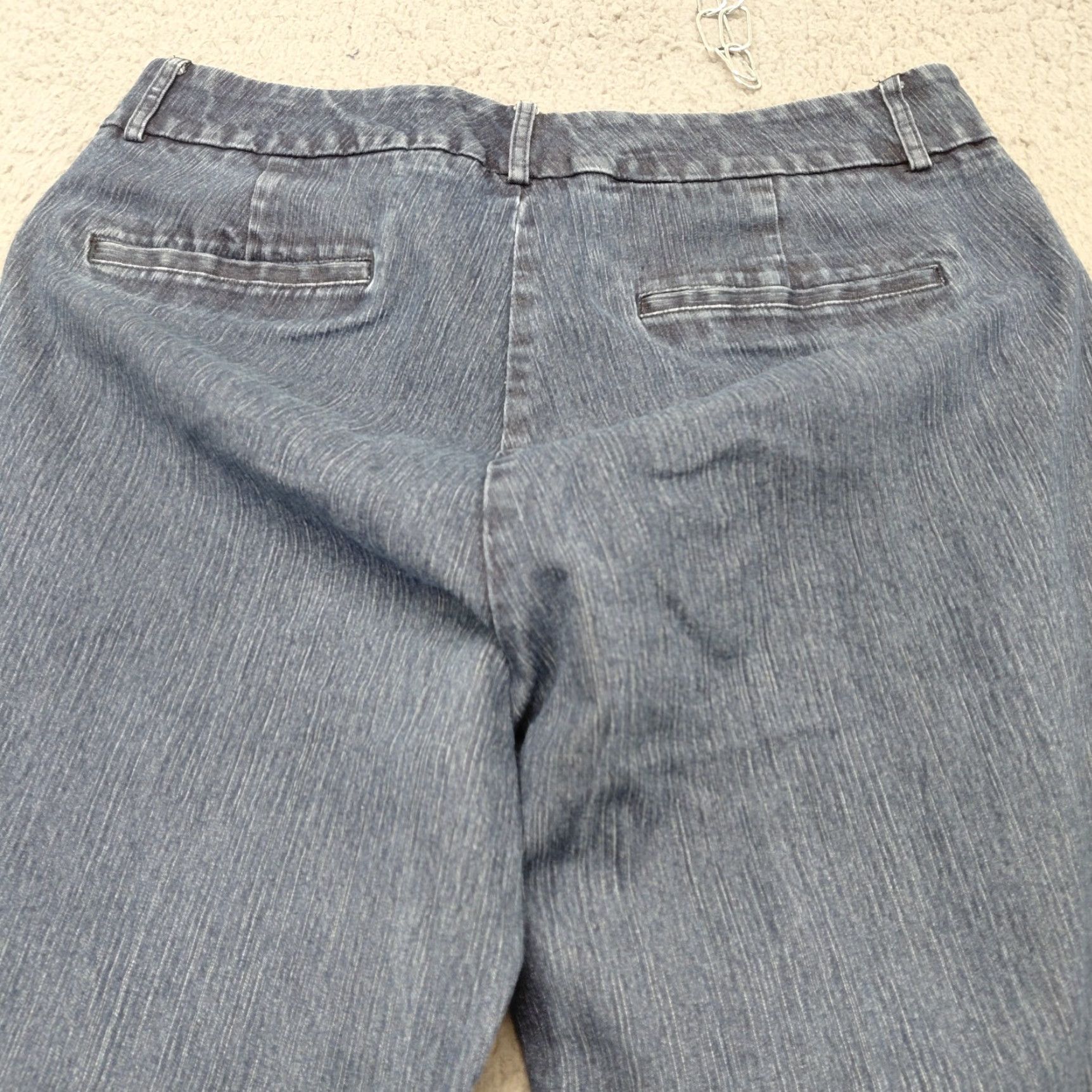 Dockers DOCKERS Petite Pants Women's 12P Blue Denim Stretch Straight Leg Casual Jeans Size 34" / US 12 / IT 48 - 3 Thumbnail