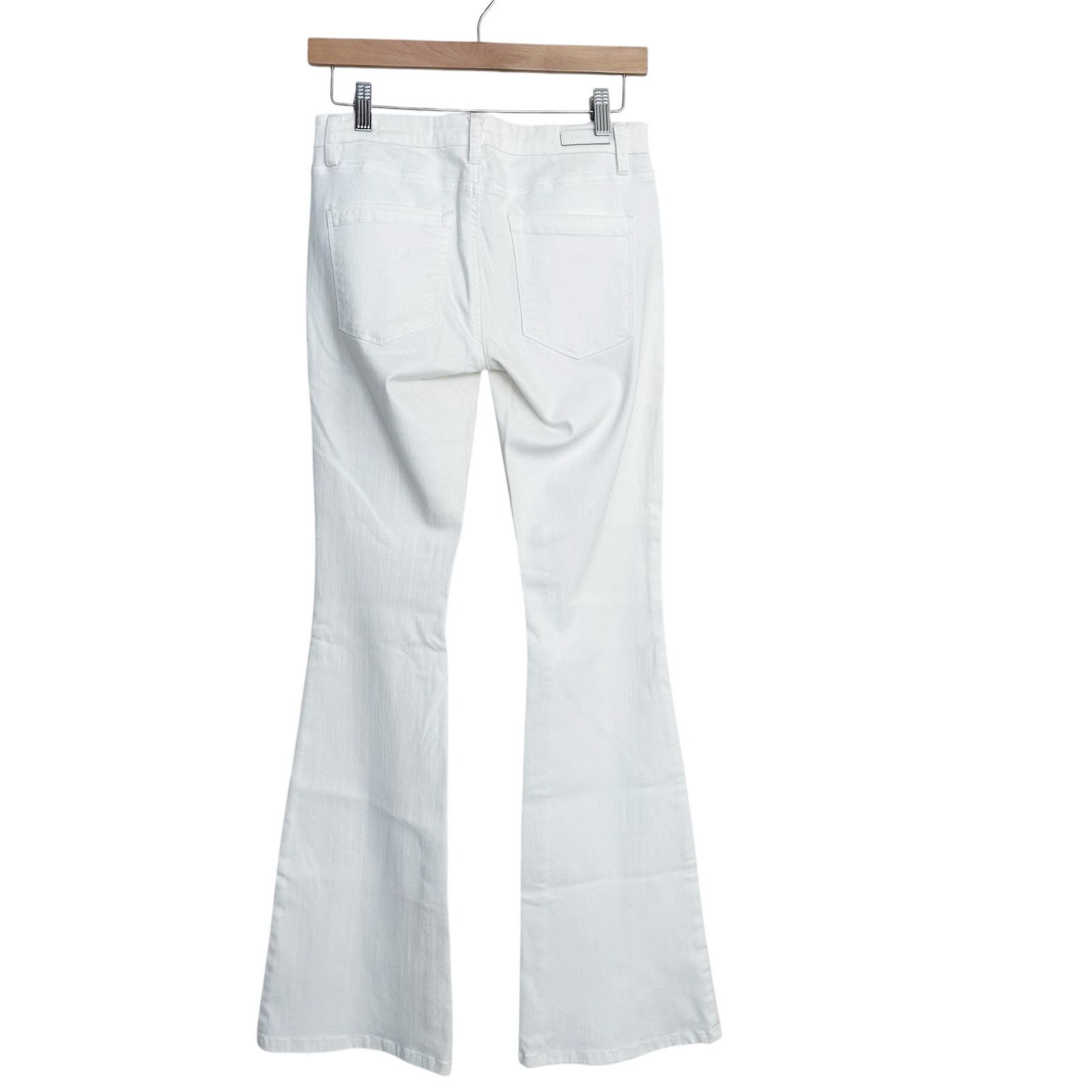 BLANKNYC Blank NYC White Cosmic Flare Jeans Sz 27 Size 27" / US 4 / IT 40 - 5 Thumbnail