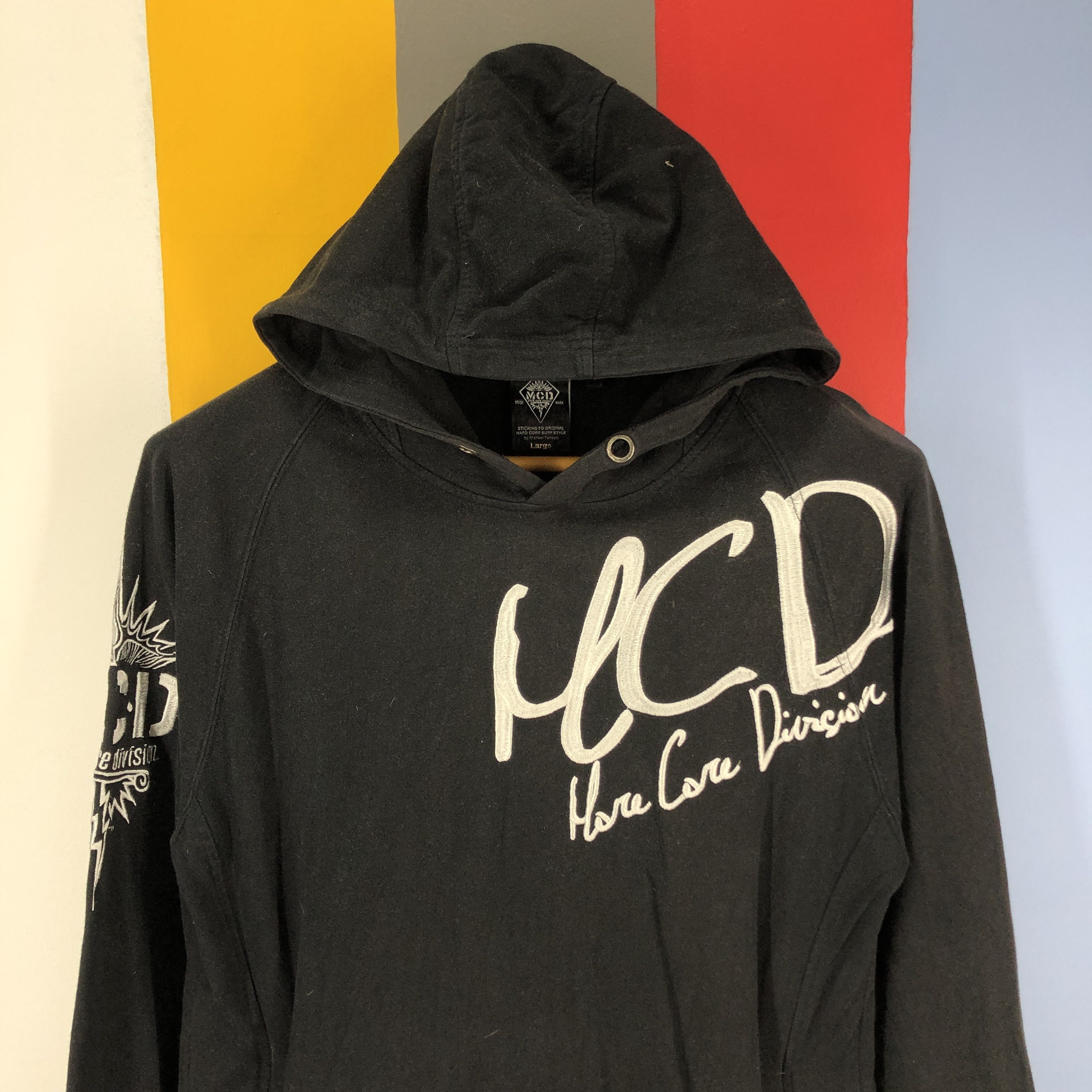 Japanese Brand MCD HARD CORE DIVISION Hoodie Rare Design #0994/AI Size US S / EU 44-46 / 1 - 2 Thumbnail