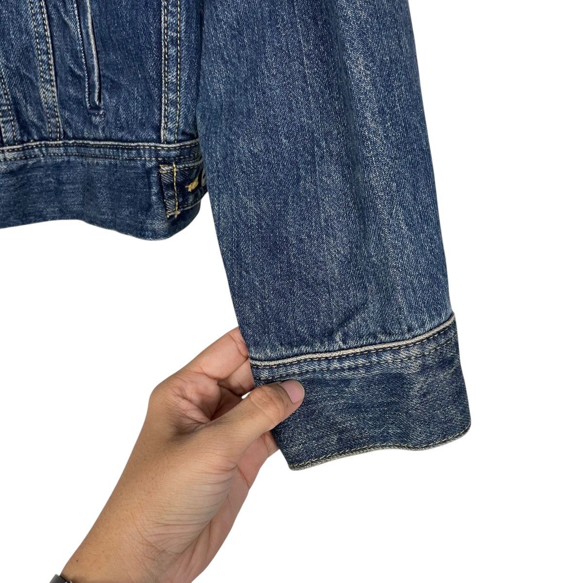 Lee Vintage 70s Lee Rider Denim Trucker Jacket Size US S / EU 44-46 / 1 - 13 Thumbnail
