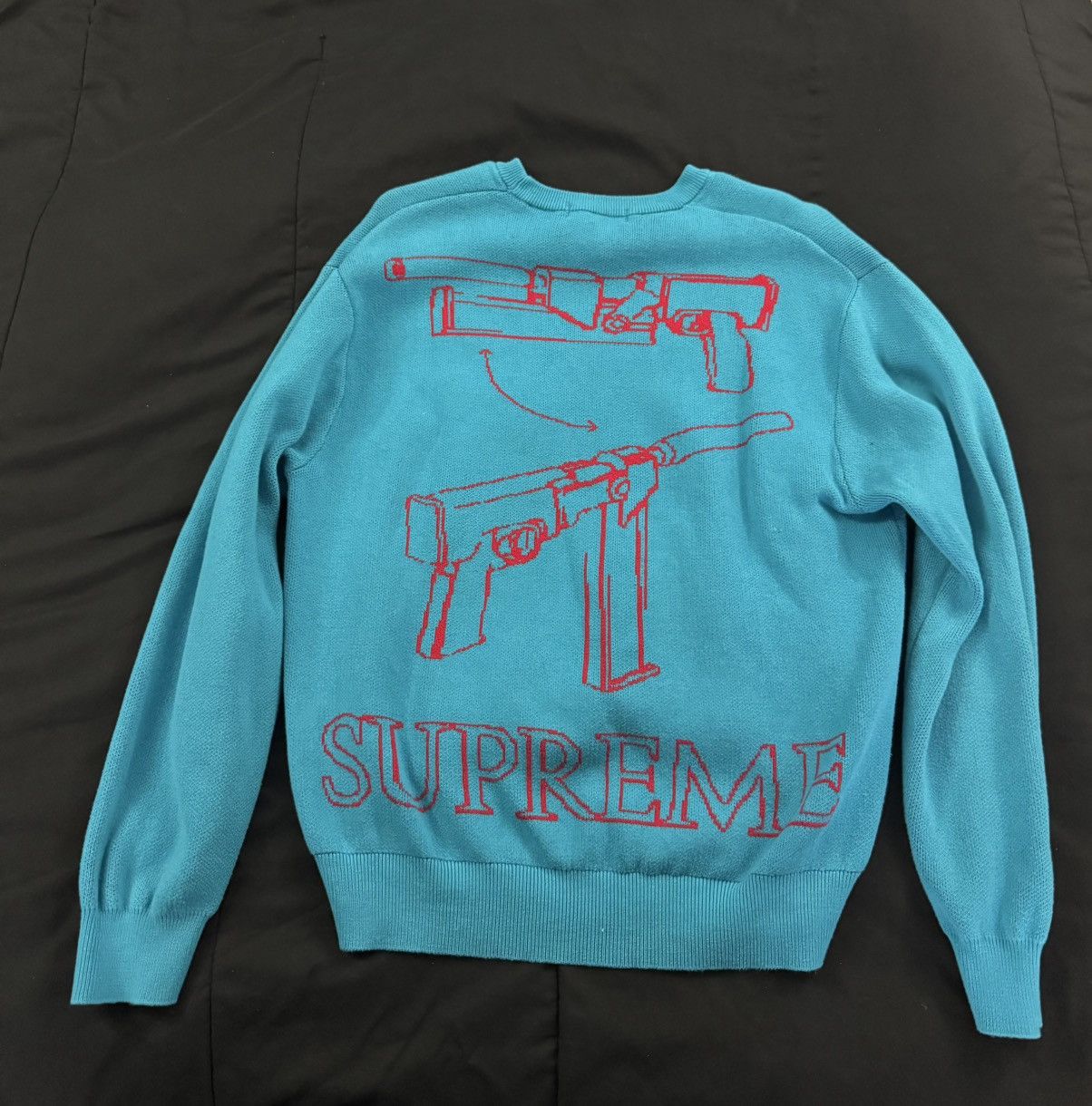 Supreme Supreme Aeon Flux Sweater Cyan Size US S / EU 44-46 / 1 - 2 Thumbnail