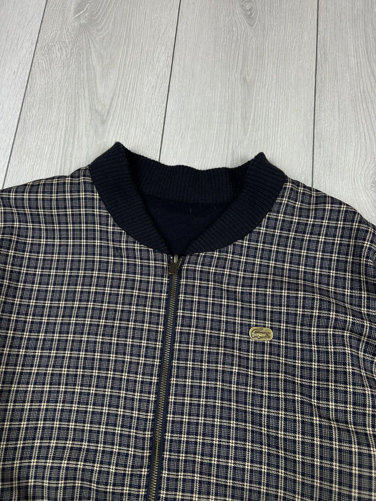 Lacoste Lacoste Vintage Checked Bomber 2 in 1 Jacket Size L - XL Size US XL / EU 56 / 4 - 4 Thumbnail