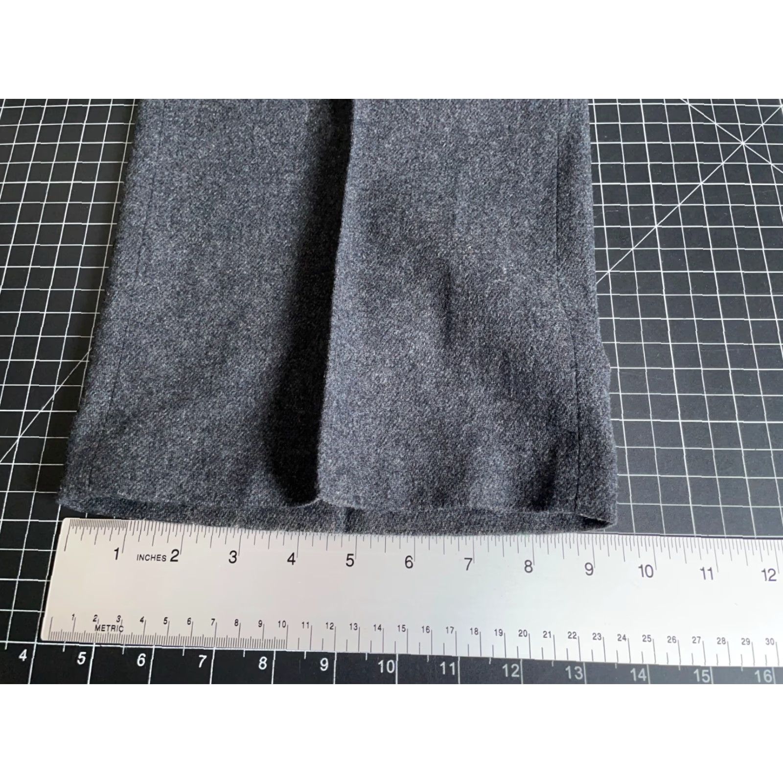 Vintage VINTAGE Wool Trousers Mens 38 x 28 Dark Gray Flat Front Pants Talon Zip Dress Pants Mens Size US 38 / EU 54 - 6 Thumbnail