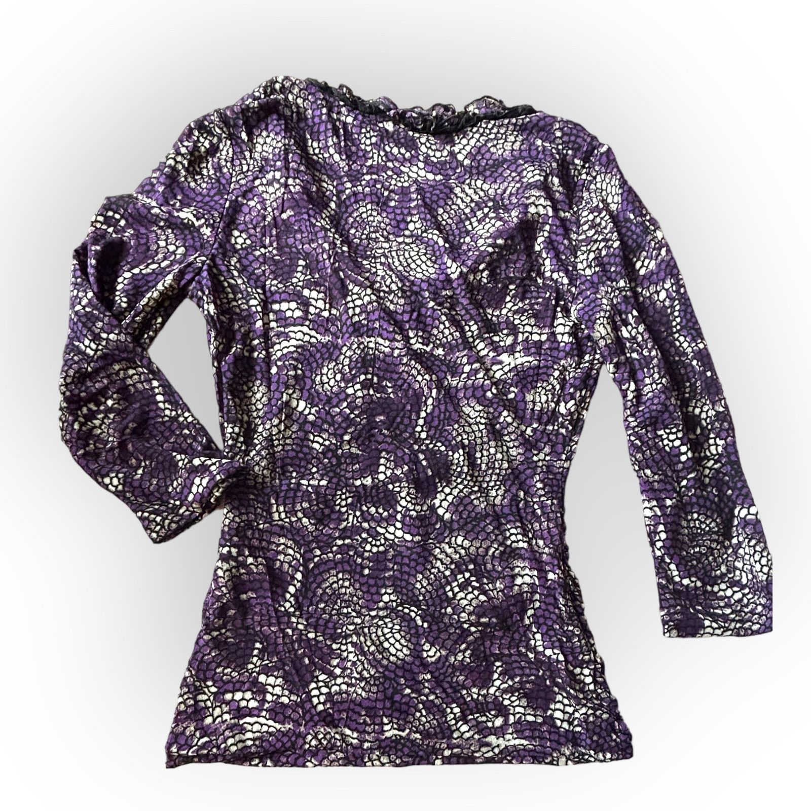 Other Women’s Purple & Black Classiques Entier Blouse | Size Small Size S / US 4 / IT 40 - 2 Thumbnail