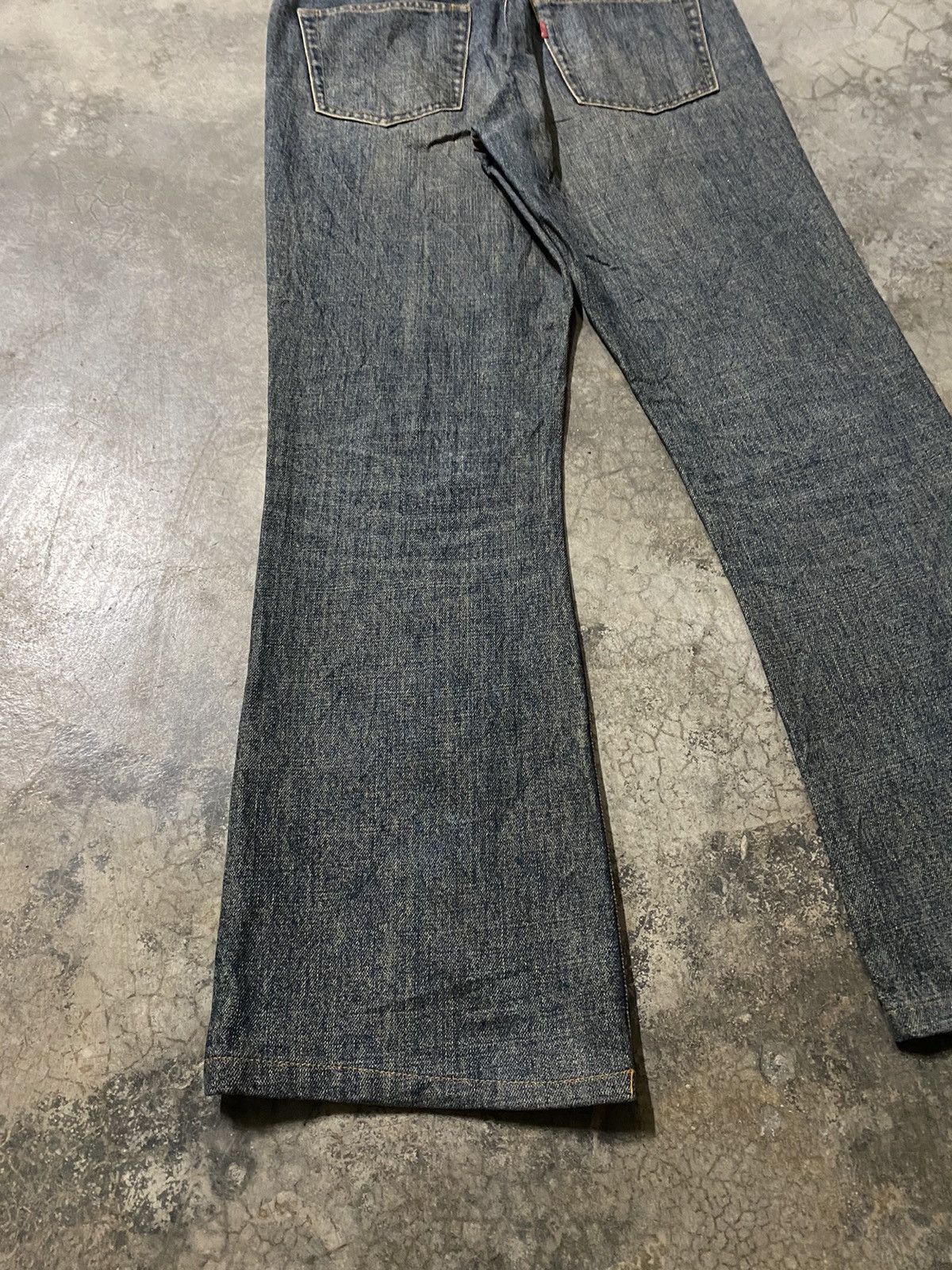 Japanese Brand Flare Jeans Japanese Bobson Mud Rusty Distressed Baggy Jeans Size US 31 - 11 Thumbnail