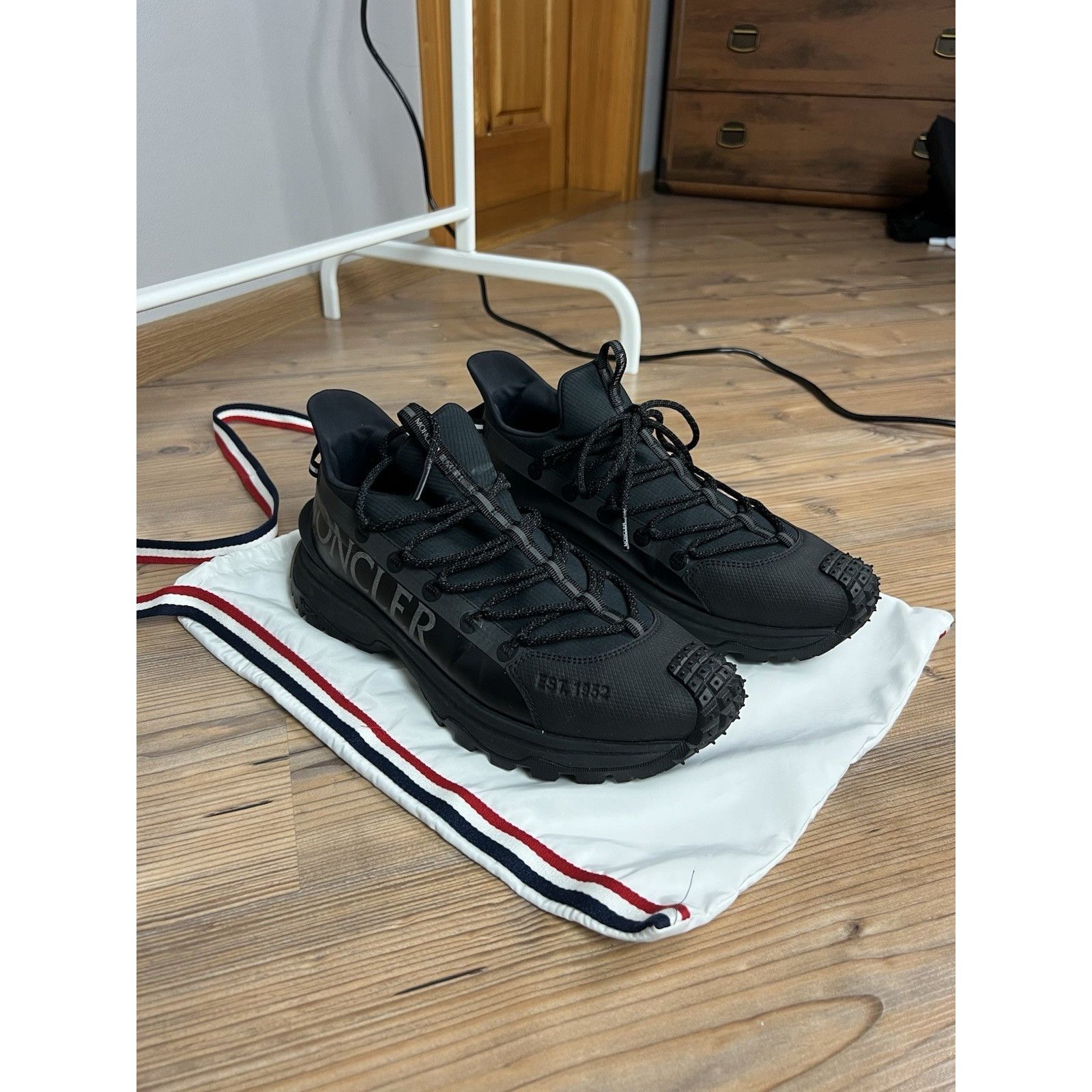 Moncler MINT! MONCLER TRAILGRIP LITE2 Vibram Ripstop Black Sneakers Size US 10.5 / EU 43-44 - 5 Thumbnail