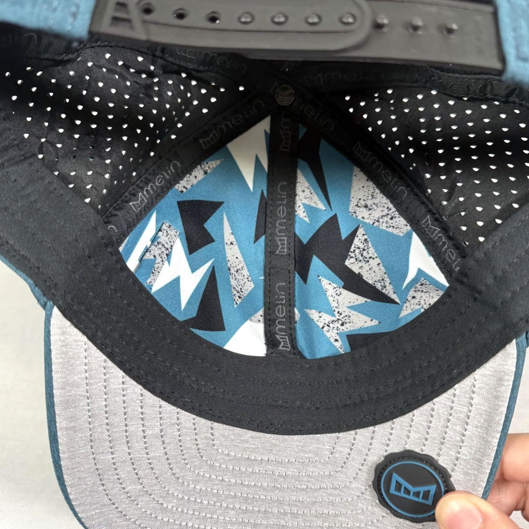 melin Melin A-Game Hydro Snapback Hat Cap Blue One Size Men Size ONE SIZE - 7 Thumbnail