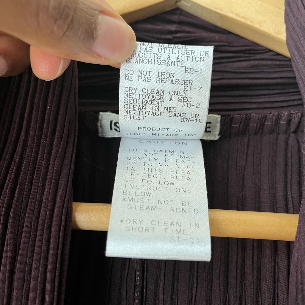 Issey Miyake Issey Miyake Cardigan Sweater Pleated Longline Open Front Ro Size S / US 4 / IT 40 - 7 Thumbnail