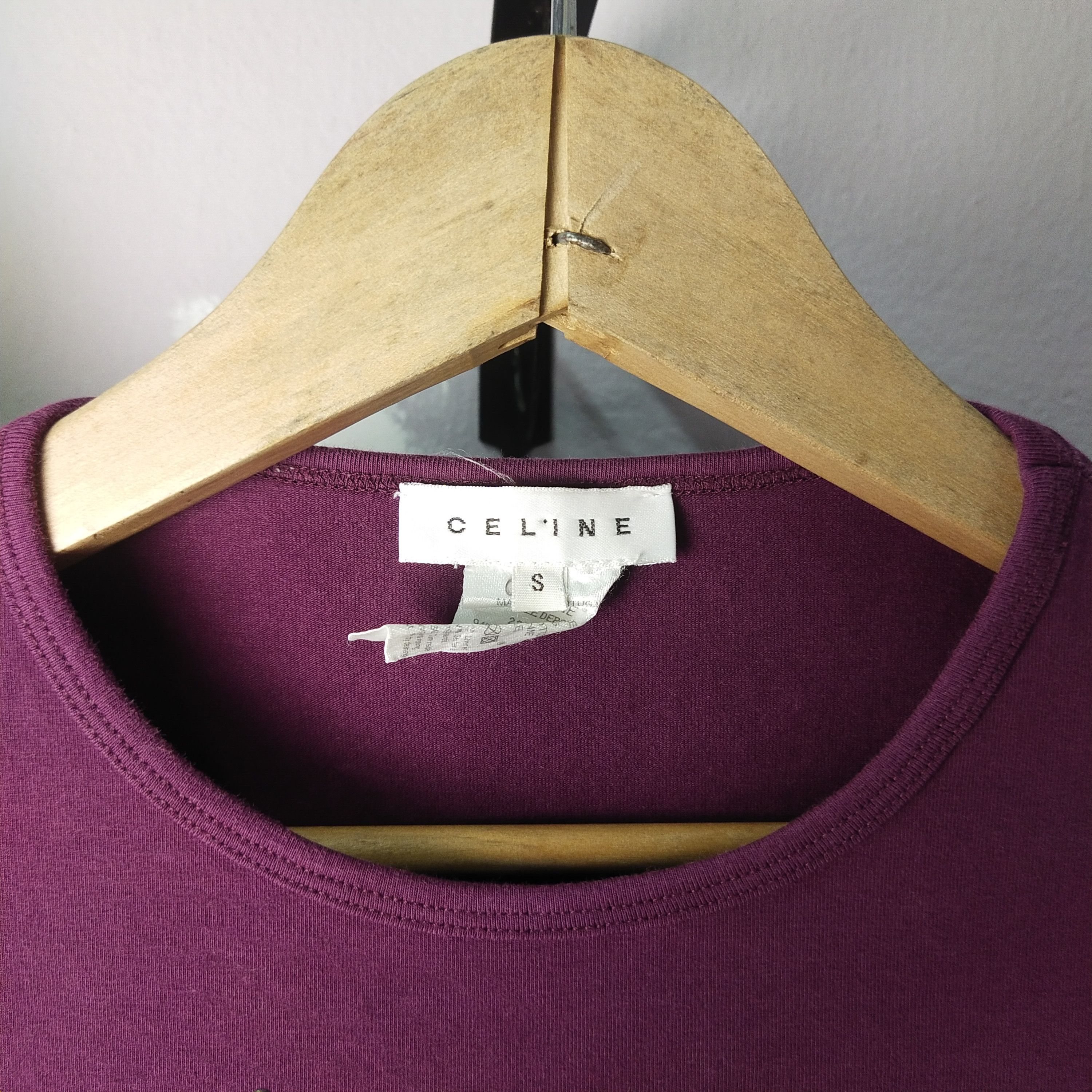 Celine wide neck Celine shirt Size S / US 4 / IT 40 - 4 Thumbnail