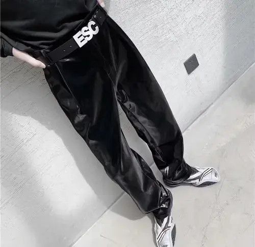 Other Leather navy men basic pants Size US 32 / EU 48 - 4 Thumbnail