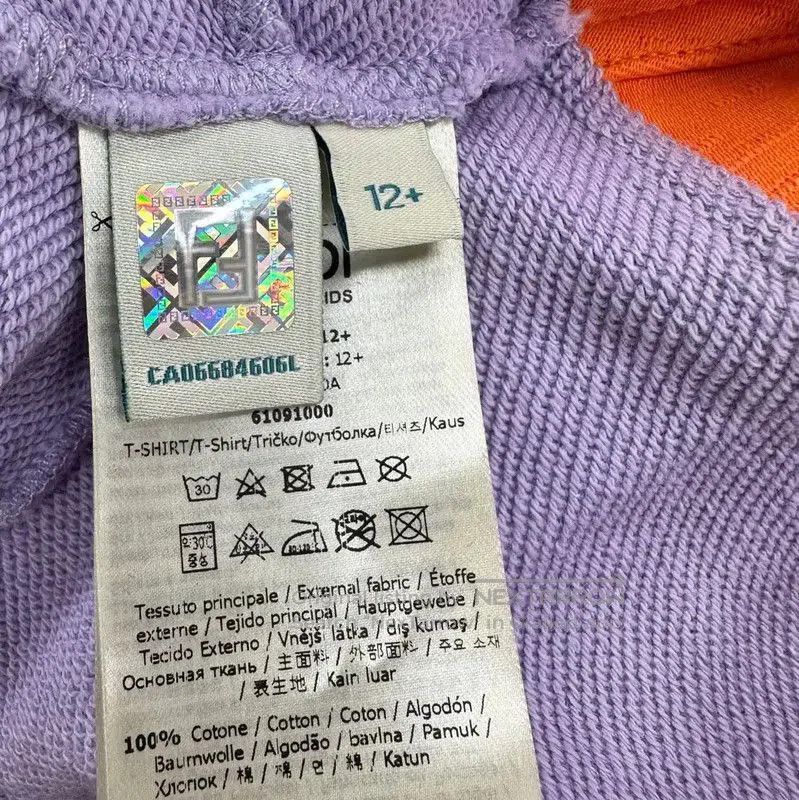 Fendi Fendi Purple Short Sleeve T-Shirt with Orange Detail . Size M / US 6-8 / IT 42-44 - 4 Thumbnail
