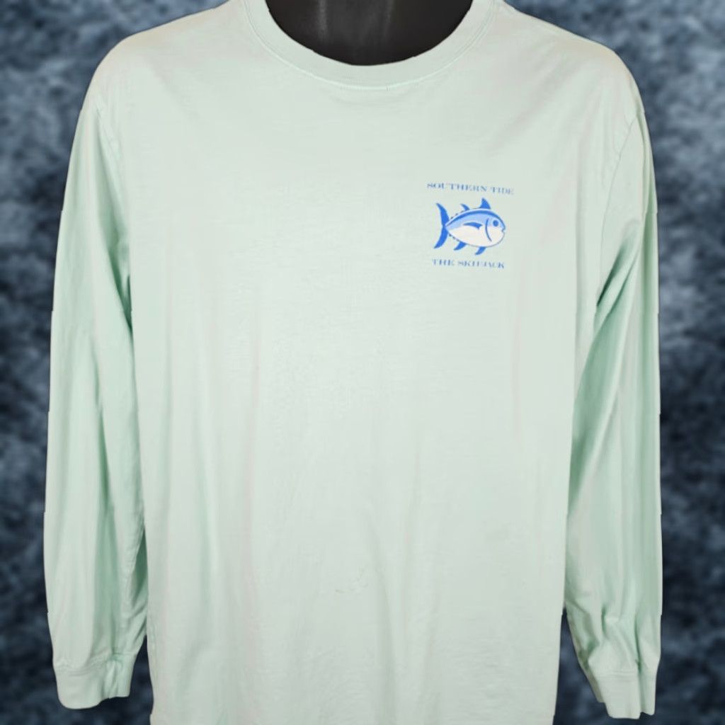 Southern Tide Southern Tide Skipjack Tuna T Shirt Mens L Blue Sport Fishing Size US L / EU 52-54 / 3 - 1 Thumbnail