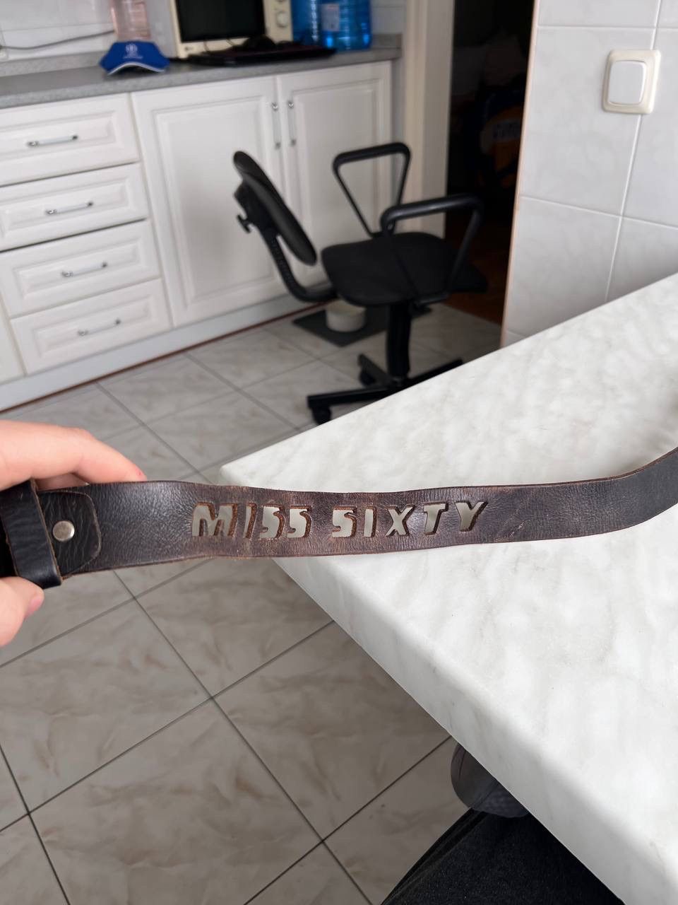 Miss Sixty Y2K Vintage Miss Sixty Logo Belt Leather Streetwear Opium Size ONE SIZE - 7 Thumbnail