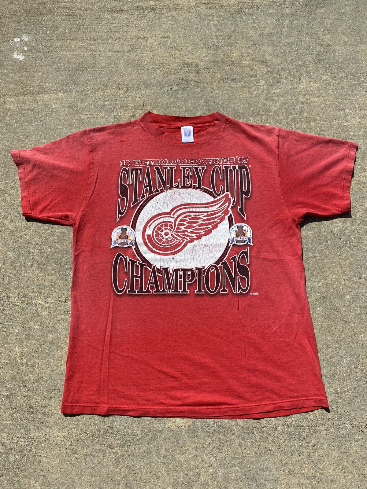 Logo 7 × NHL × Vintage VINTAGE Detroit Red Wings Tee Size US M / EU 48-50 / 2 - 1 Thumbnail