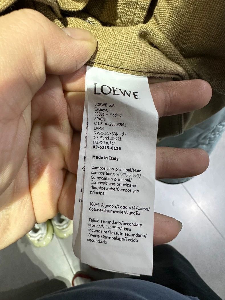 Loewe LOEWE Brown overalls with a leather badge on the back Size US XL / EU 56 / 4 - 4 Thumbnail