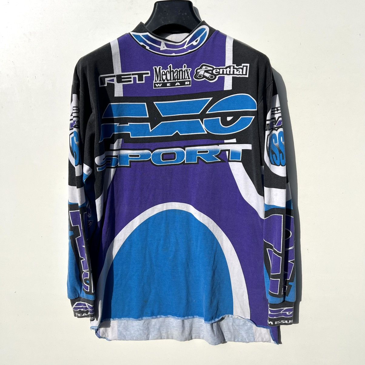 Vintage vintage motocross jersey AXO team issue 1995 long sleeve Size US L / EU 52-54 / 3 - 1 Thumbnail