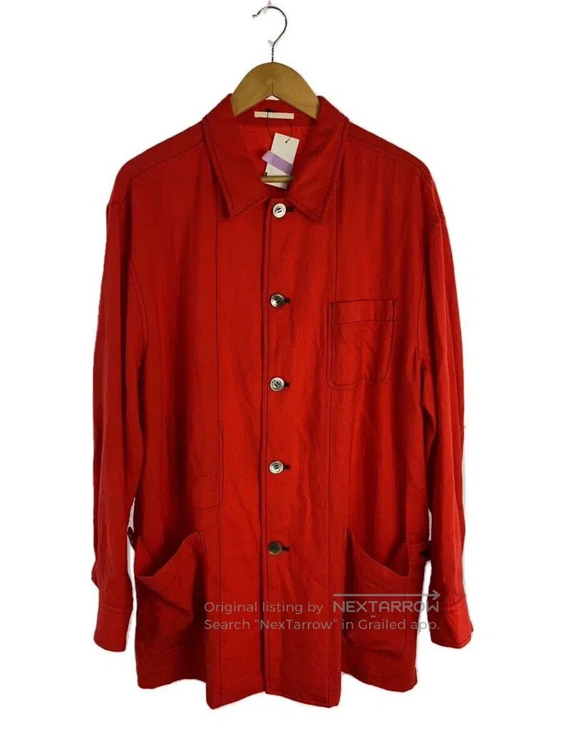 Comme des Garcons Comme Des Garcons Red Wool Overcoat Size M / US 6-8 / IT 42-44 - 1 Thumbnail