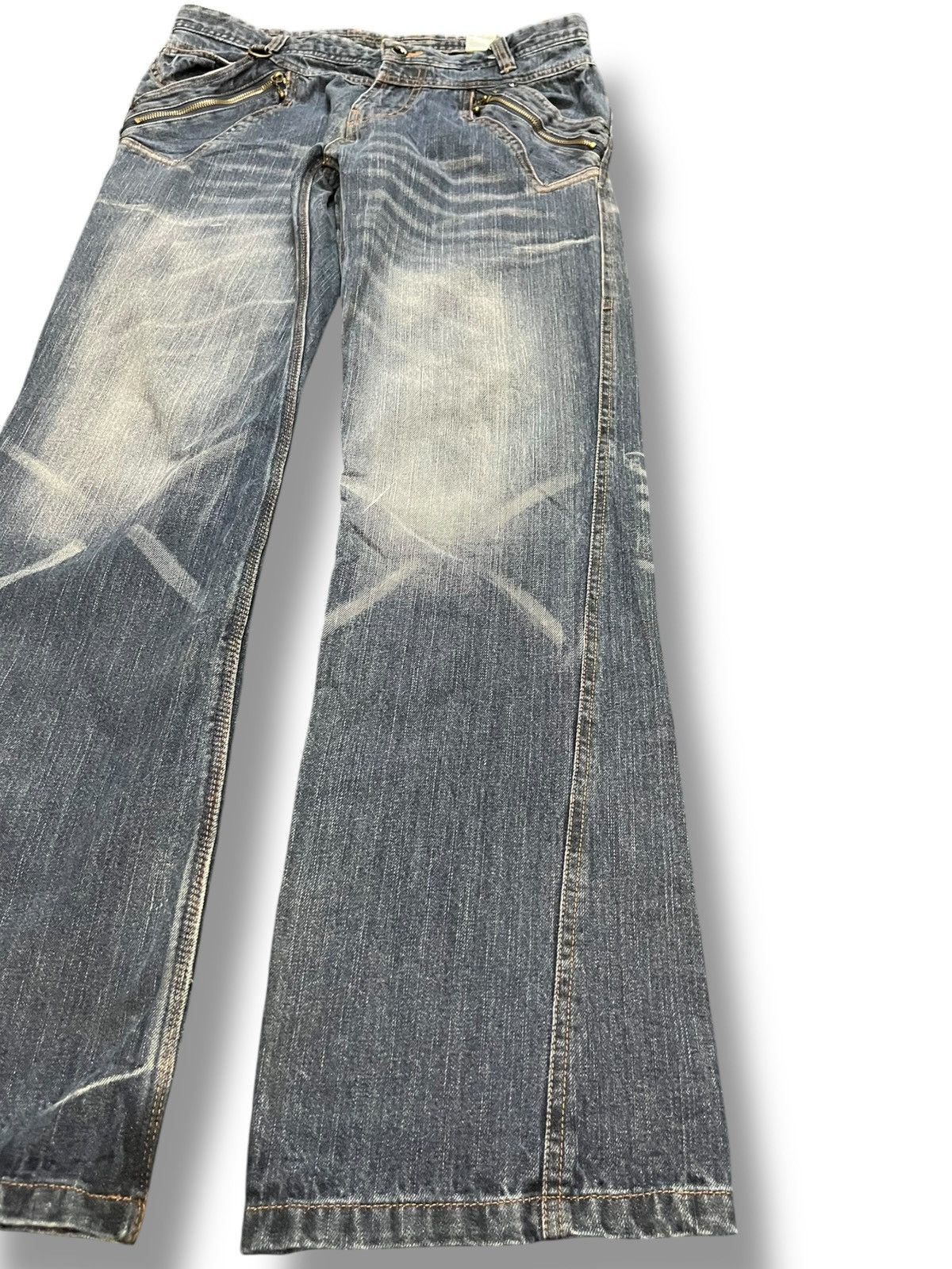 Hysteric Glamour Vintage Double Focus Double Waist Grunge Denim Size US 33 - 6 Thumbnail