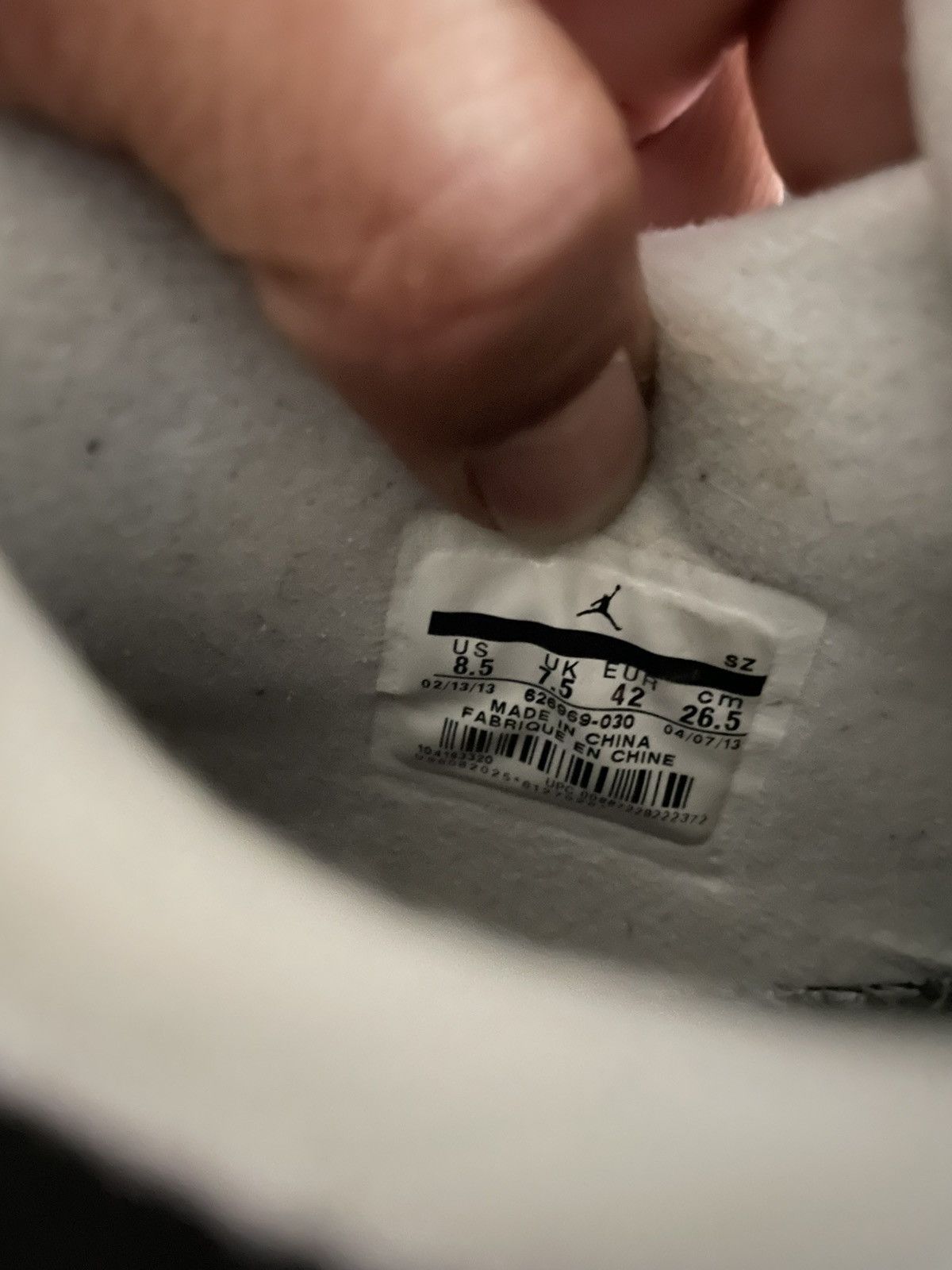 Nike Jordan 4 Fear 2013 Release Size US 8.5 / EU 41-42 - 13 Thumbnail