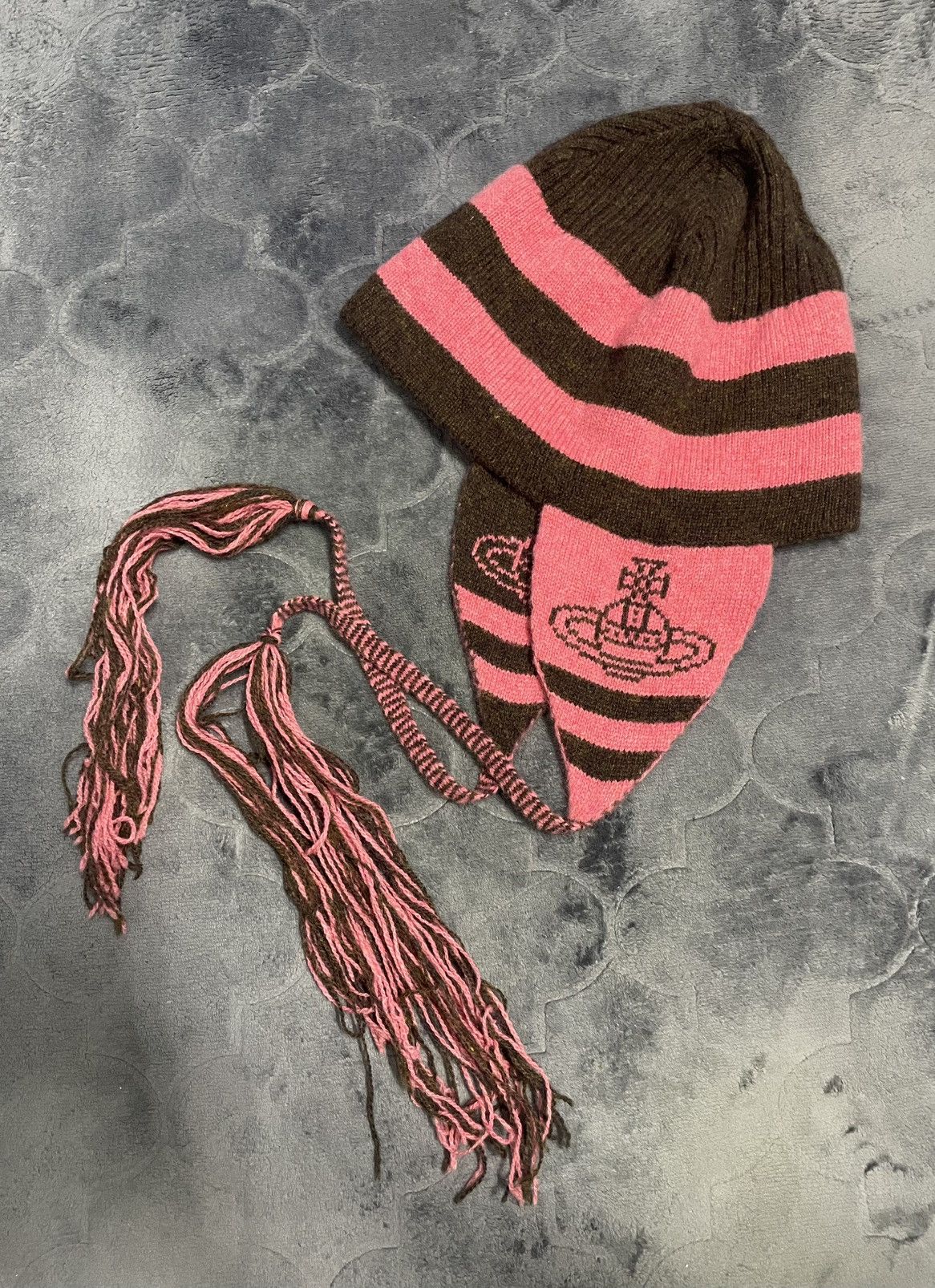 Vivienne Westwood Vivienne Westwood Orb Knit Earflap Beanie Size ONE SIZE - 2 Thumbnail