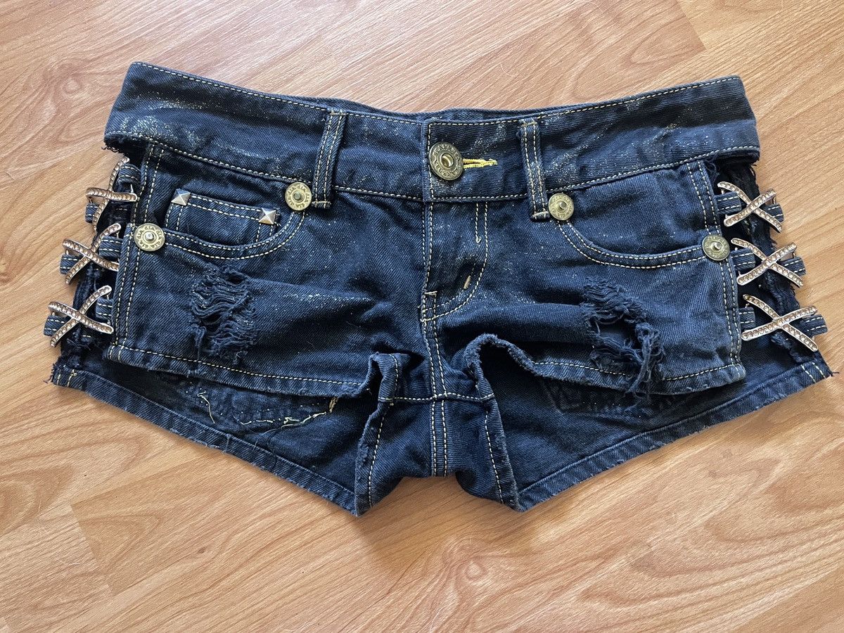 Other d.i.a black shorts with gold hardware and glitter Size 26" / US 2 / IT 38 - 1 Thumbnail