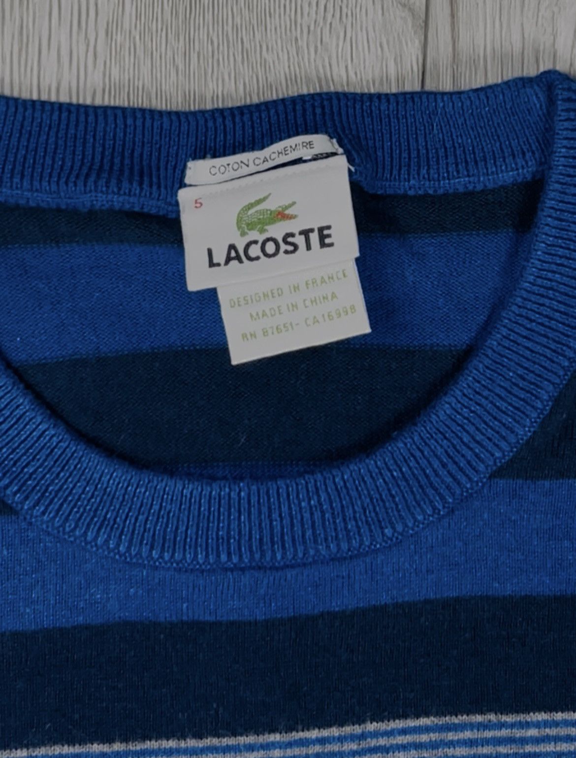 Lacoste × Vintage Vintage Cashmere Lacoste Sweater Size US S / EU 44-46 / 1 - 3 Thumbnail