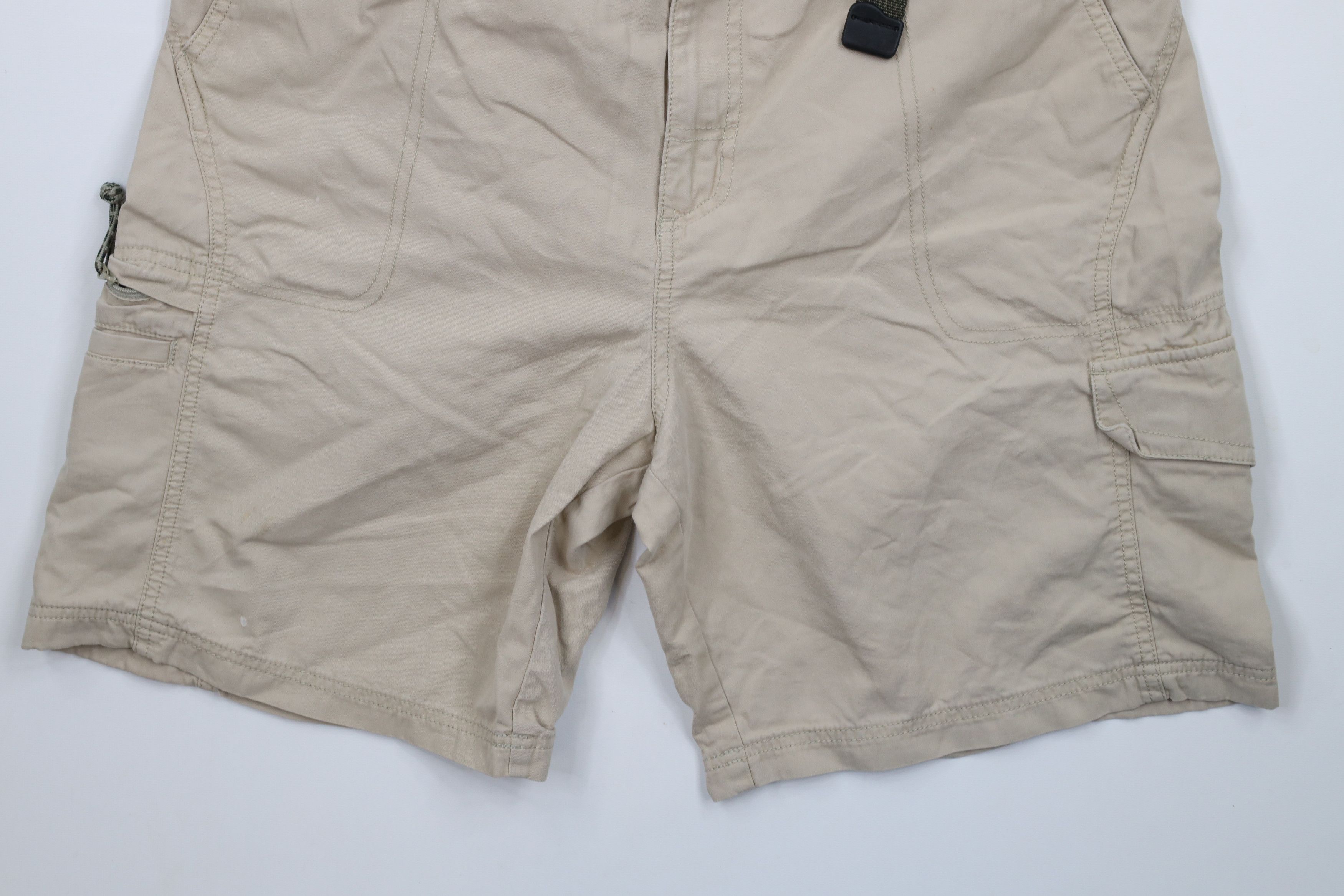 Columbia × Vintage Vintage Columbia Belted Above Knee Cargo Shorts Beige Khaki Size US 34 / EU 50 - 4 Thumbnail