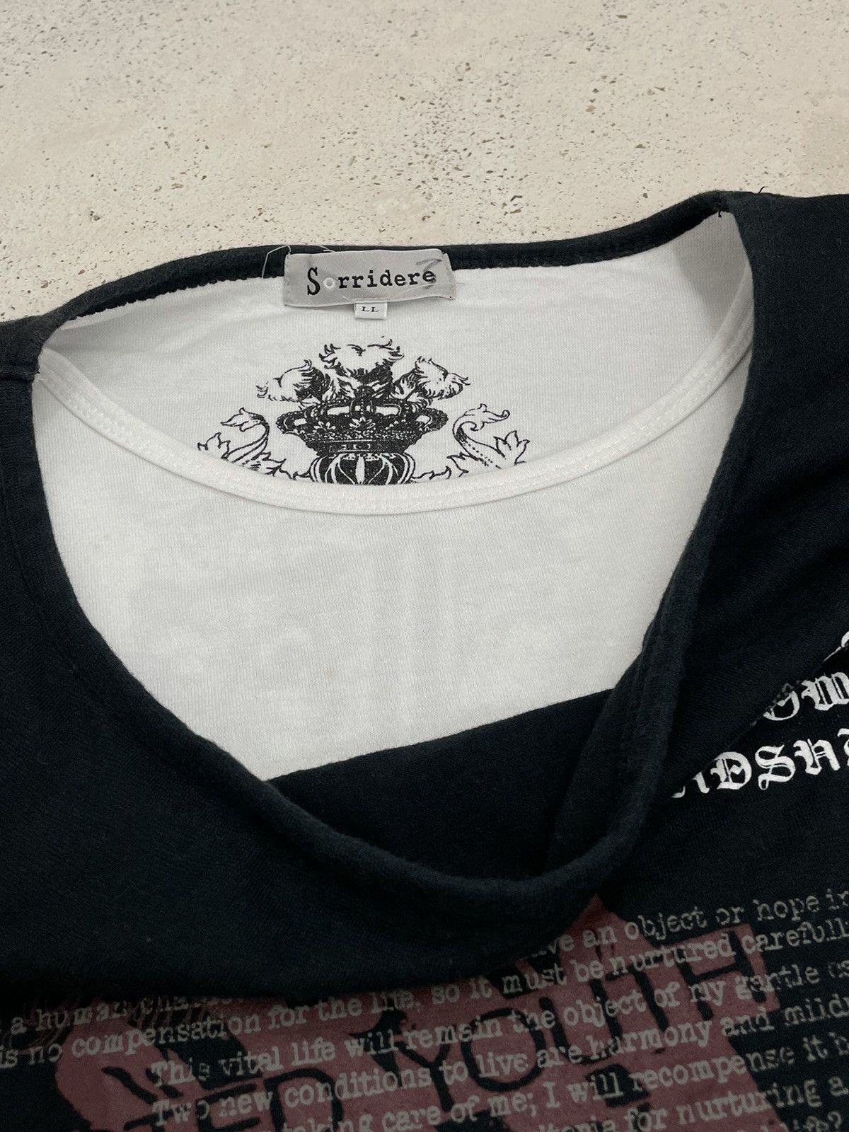 Designer × Japanese Brand Sorridere Layered Wording Life Poem Friendship Crucifix Size US XL / EU 56 / 4 - 10 Thumbnail