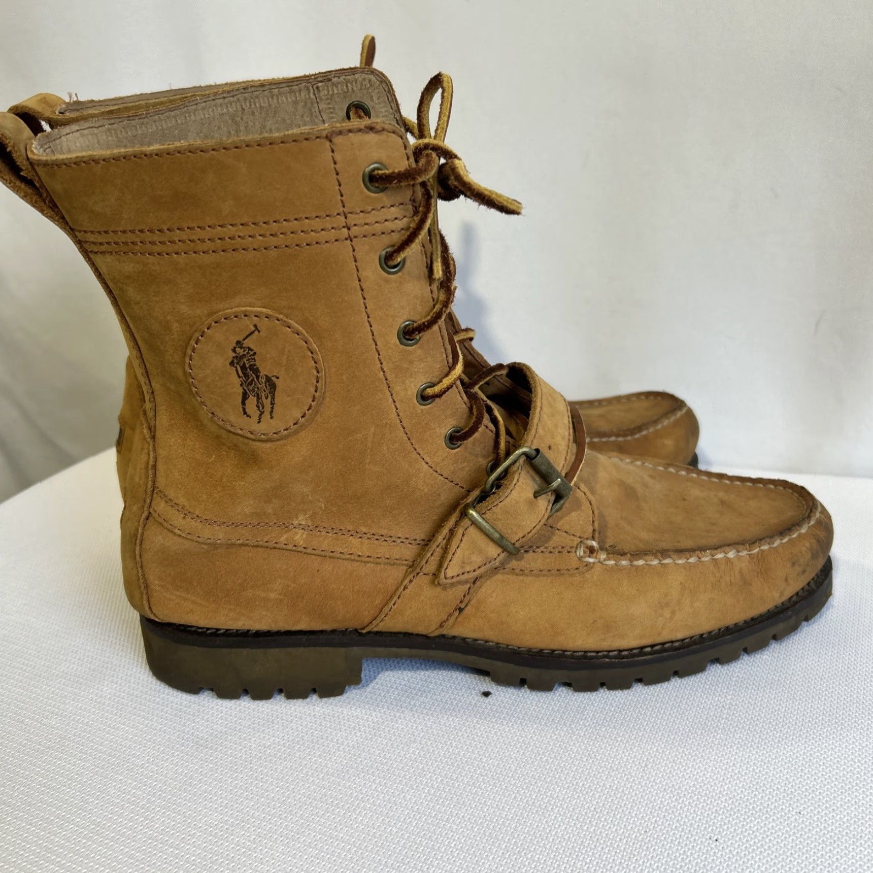 Polo Ralph Lauren Polo Ralph Lauren Ranger Boot Radbourne Combat Leather 11.5 Men Brown Leather Rubber M Size US L / EU 52-54 / 3 - 7 Thumbnail