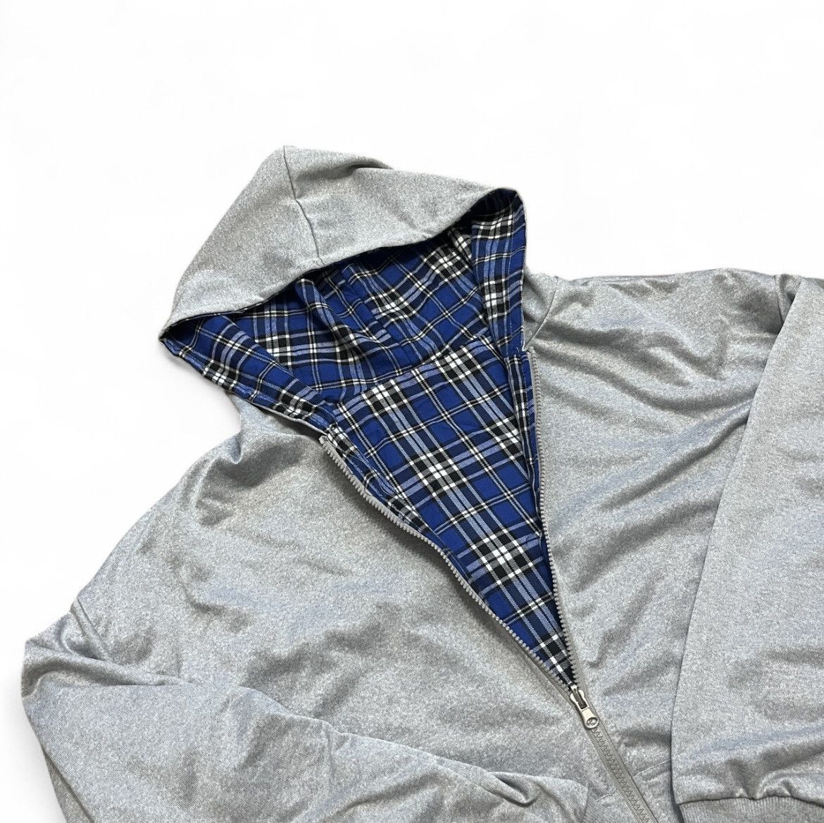Other Double Side Zip Hoodie Blue Gray Casual Streetwear Baggy Size US XL / EU 56 / 4 - 3 Thumbnail