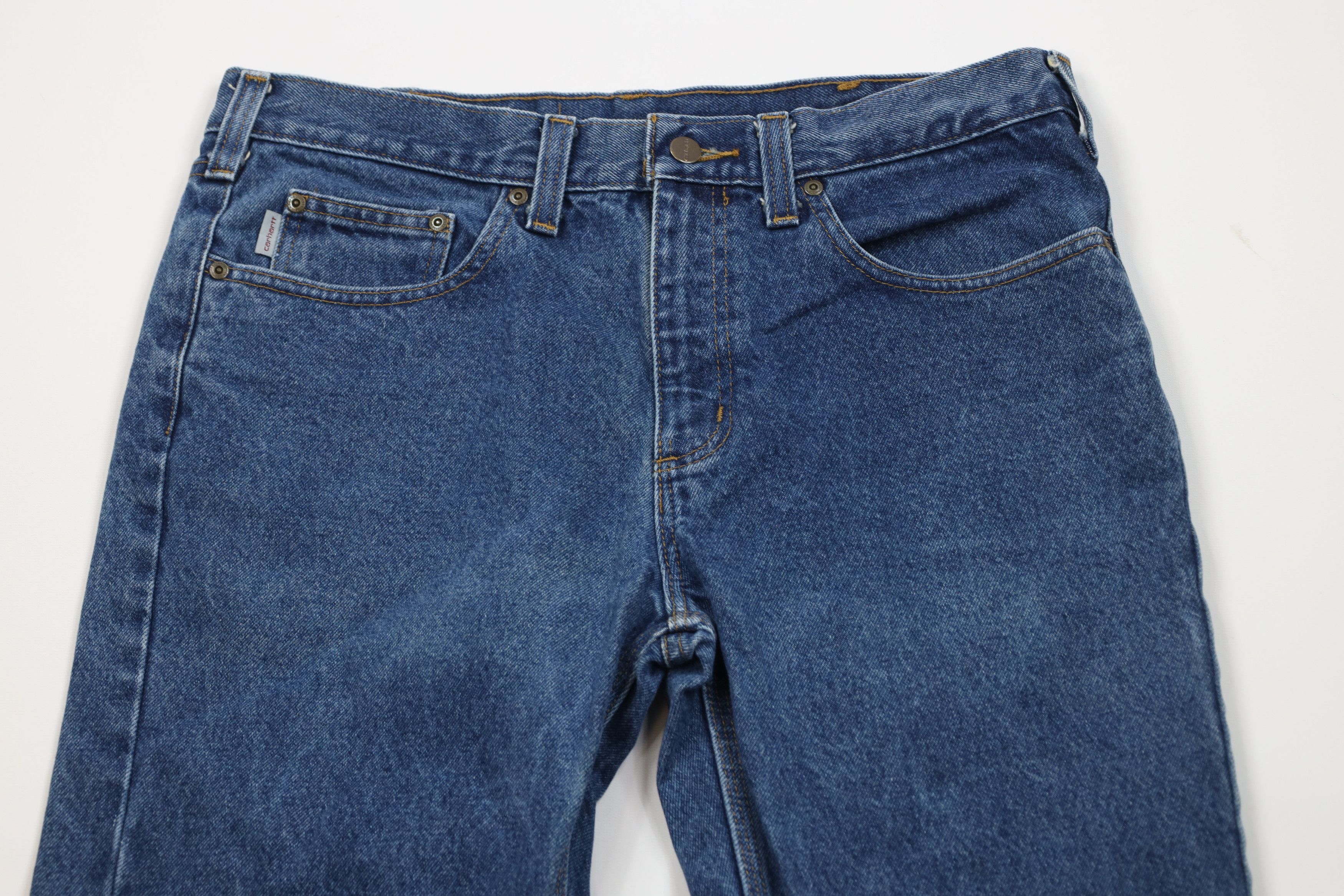 Carhartt Vintage Carhartt Relaxed Fit Straight Leg Denim Jeans Blue Size US 34 / EU 50 - 2 Thumbnail