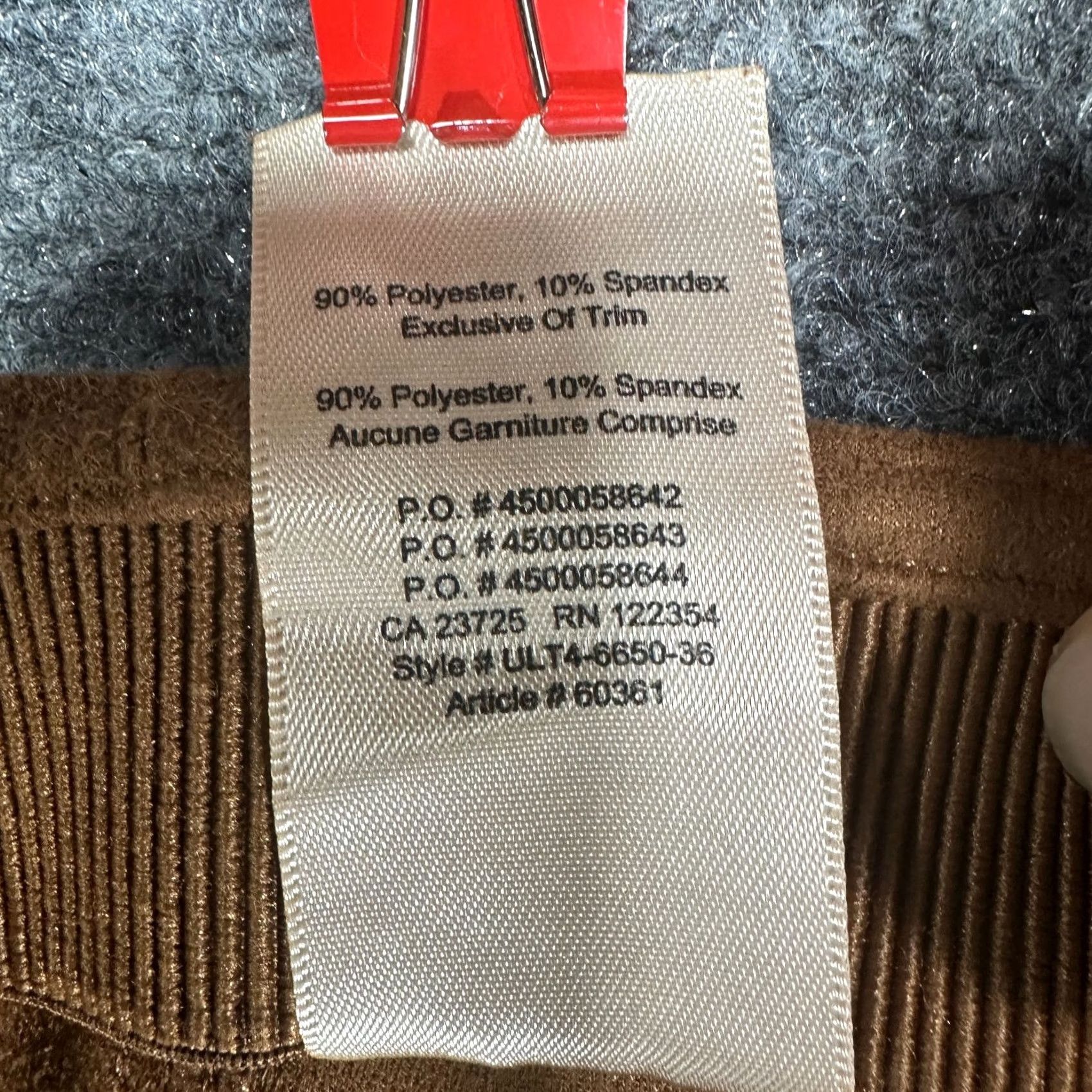 Vintage Wilfred Pants Womens 0 Brown Faux Suede Back Zip Tapered Leg Regular Rise Modern Ankle Stretch Back Zipper 27.5 Inseam Mens Womens Girls Boys Size 25" / US 0 / IT 36 - 5 Thumbnail
