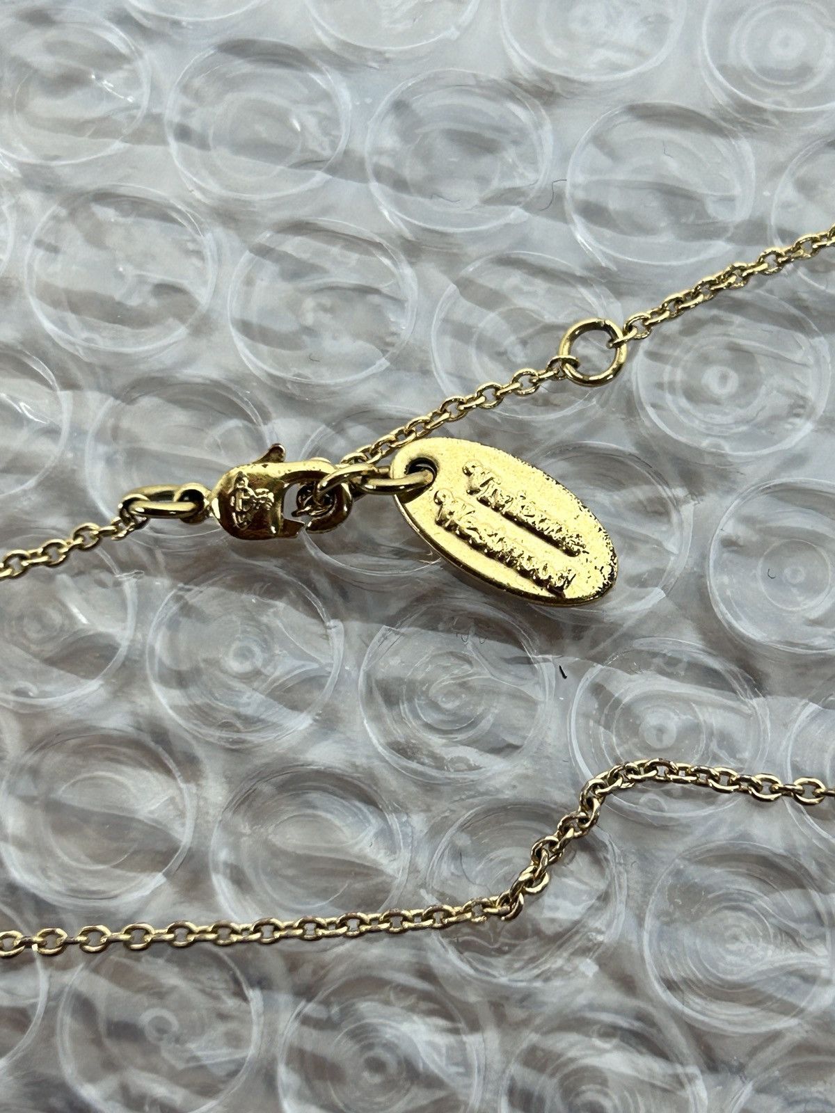 Vivienne Westwood Vivienne Westwood Rare Tilted Rhinestone 3D Pendant Necklace Size ONE SIZE - 6 Thumbnail