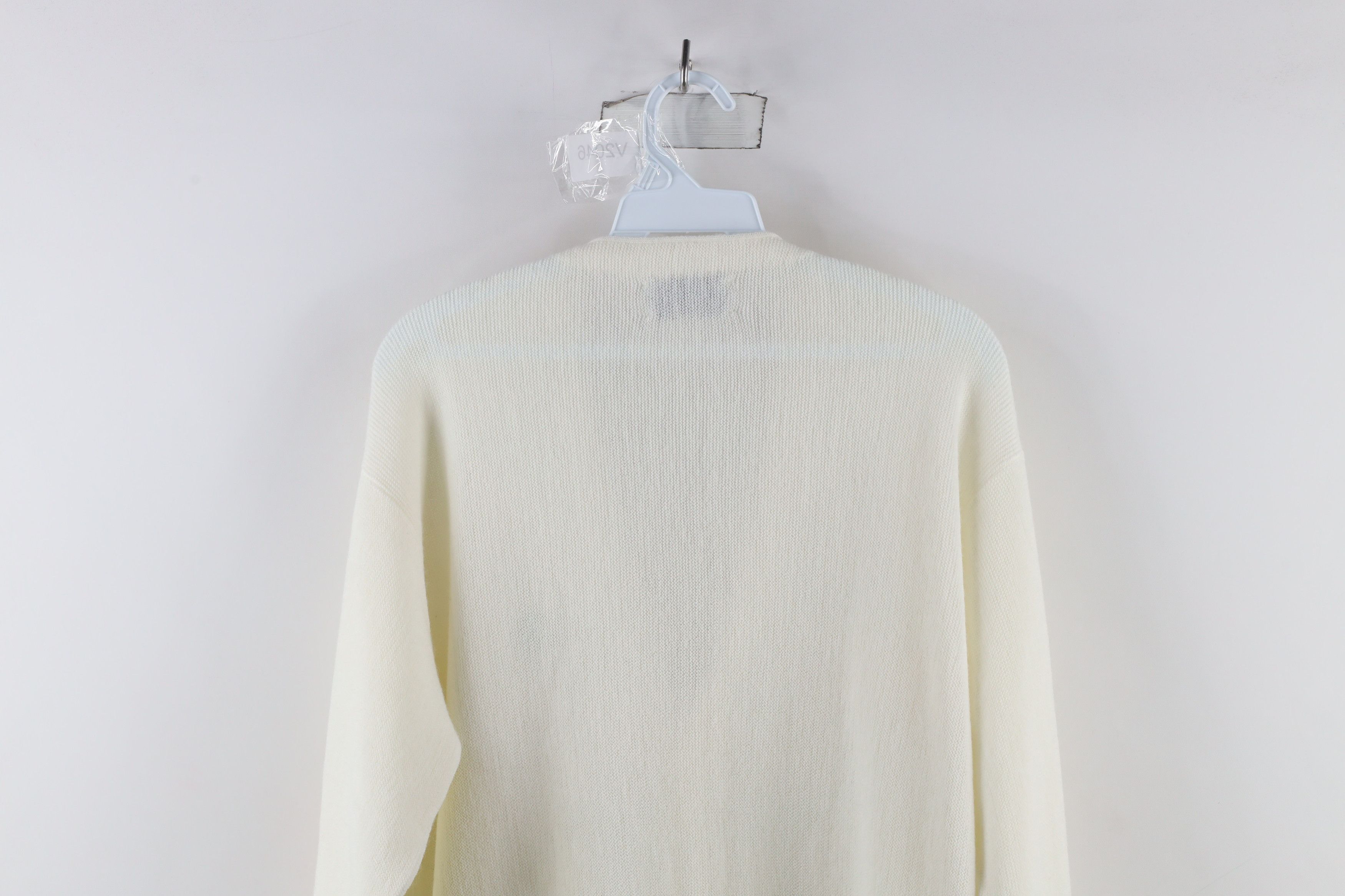 Vintage Vinage 70s Streetwear Paper Knit Cardigan Sweater USA Size US M / EU 48-50 / 2 - 7 Thumbnail