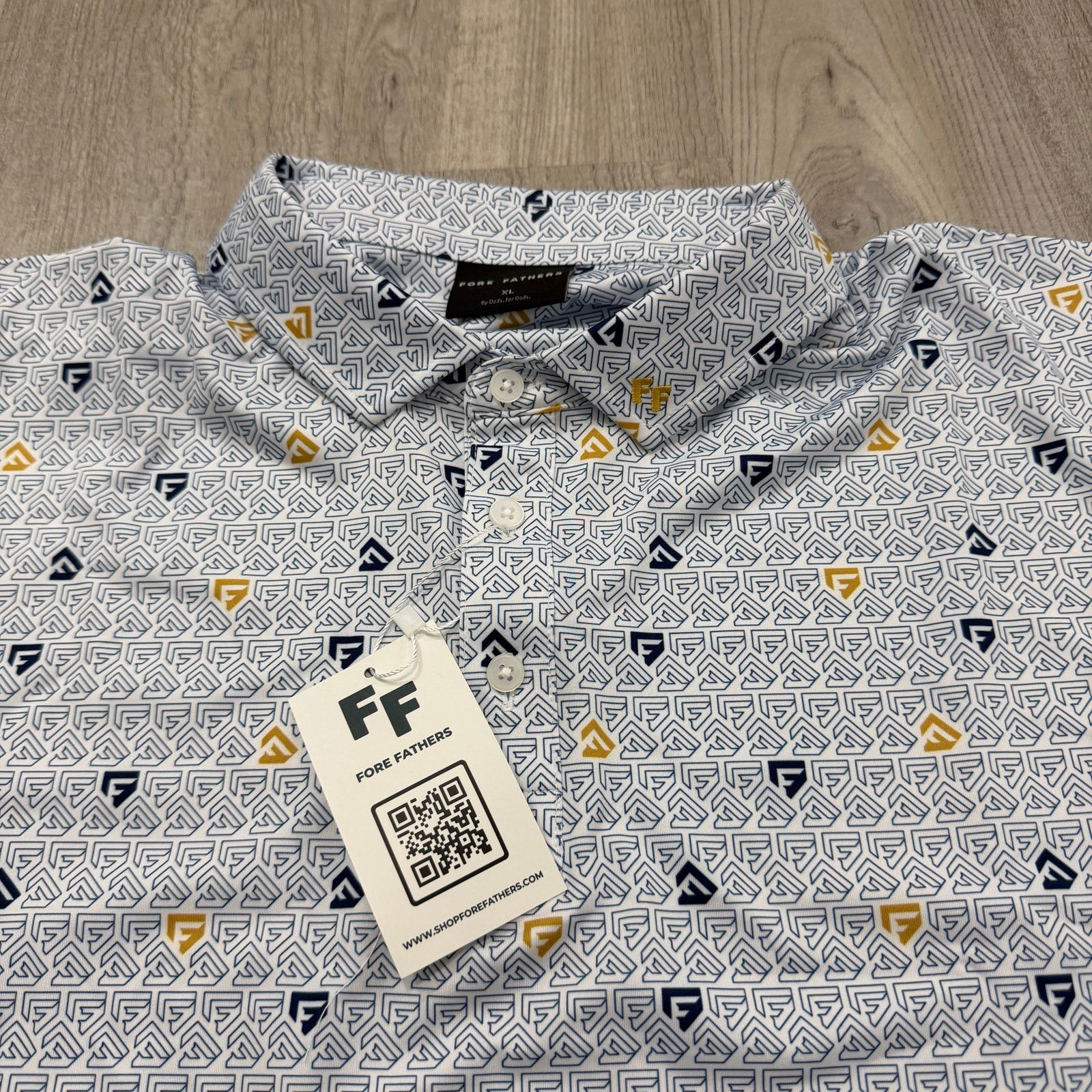 Vintage Fore Fathers Polo Shirt Men's Extra Large Geometric NEW Size US XL / EU 56 / 4 - 3 Thumbnail