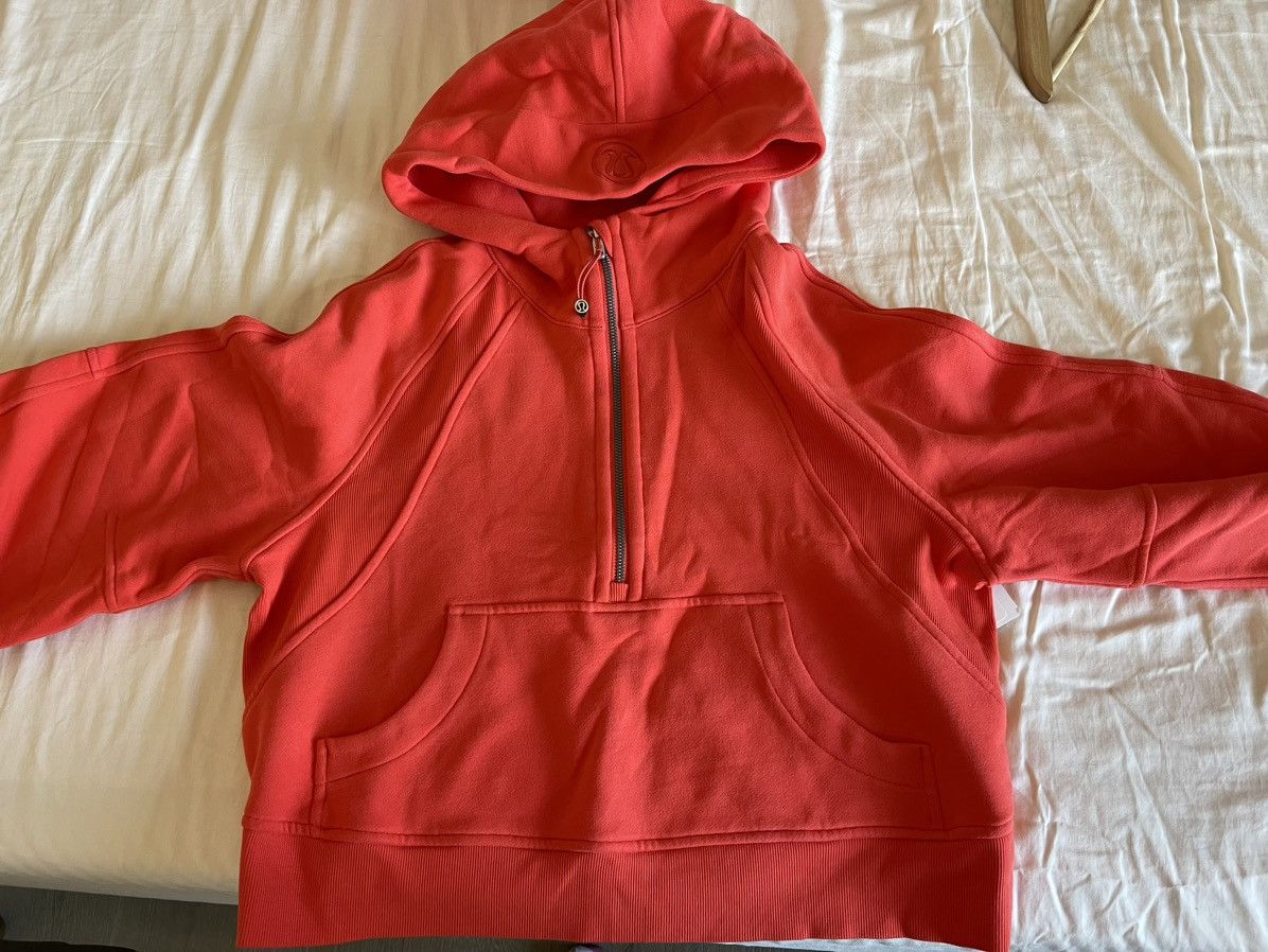 Lululemon scuba oversized half zip xs/s dark red popular NWT