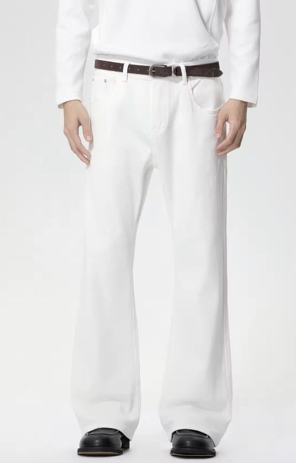 Japanese Brand Third Cut Flare Denim Jeans Minimalist Style Size US 28 / EU 44 - 1 Thumbnail