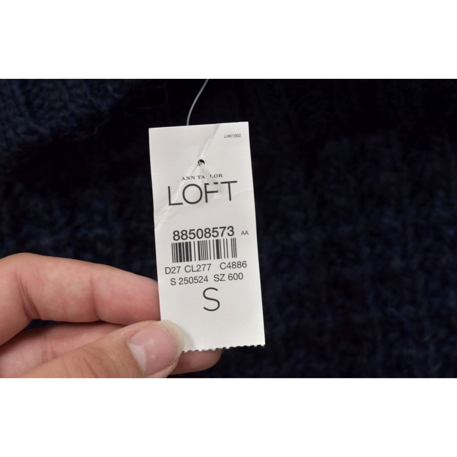 Loft LOFT Women Blue Knit Wool Alpaca Blend Button Neck Turtleneck Sweater Knit Pullover XS? no, S; Size S; Regular; Blue; Sweater; Women Size S / US 4 / IT 40 - 5 Thumbnail