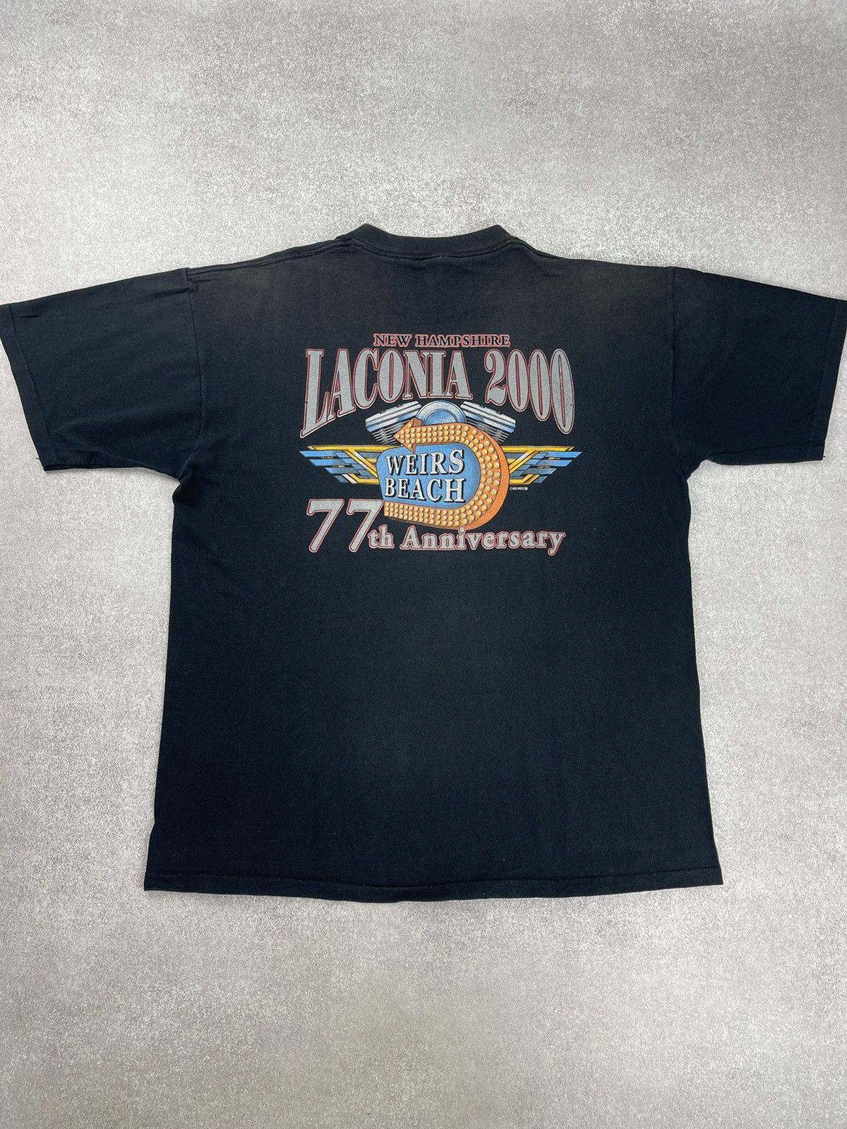 Harley Davidson × Vintage Vintage Laconia 2000 Weirs Beach T-shirt Size US XL / EU 56 / 4 - 10 Thumbnail