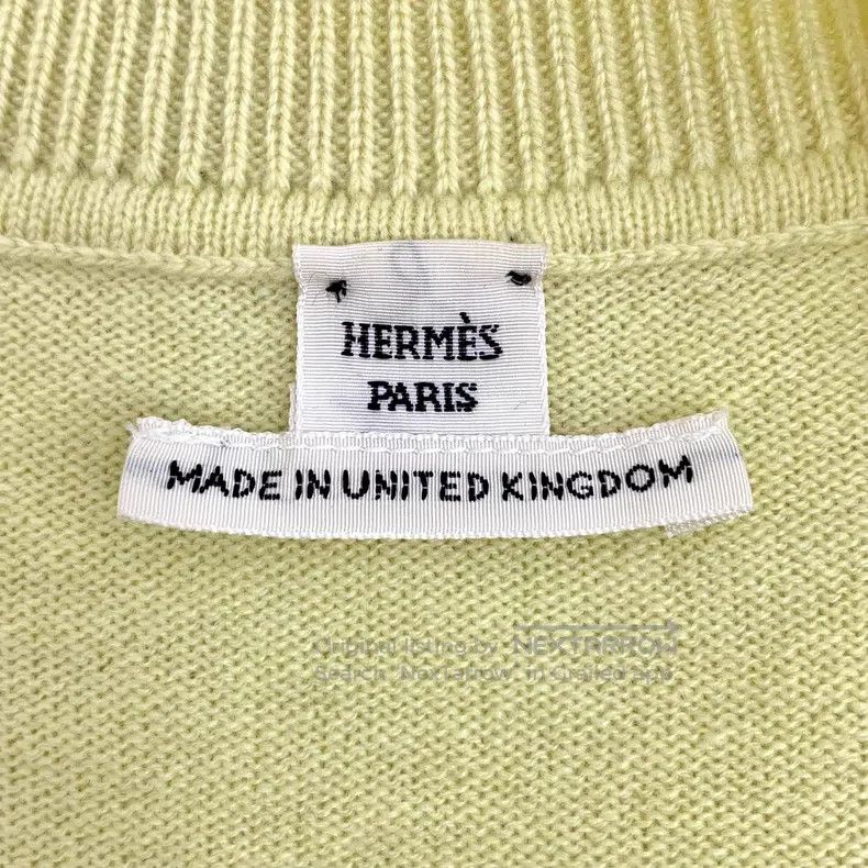 Hermes Hermes Light Yellow Jacquard Cashmere Crew-neck Long-sleev Size XS / US 0-2 / IT 36-38 - 5 Thumbnail
