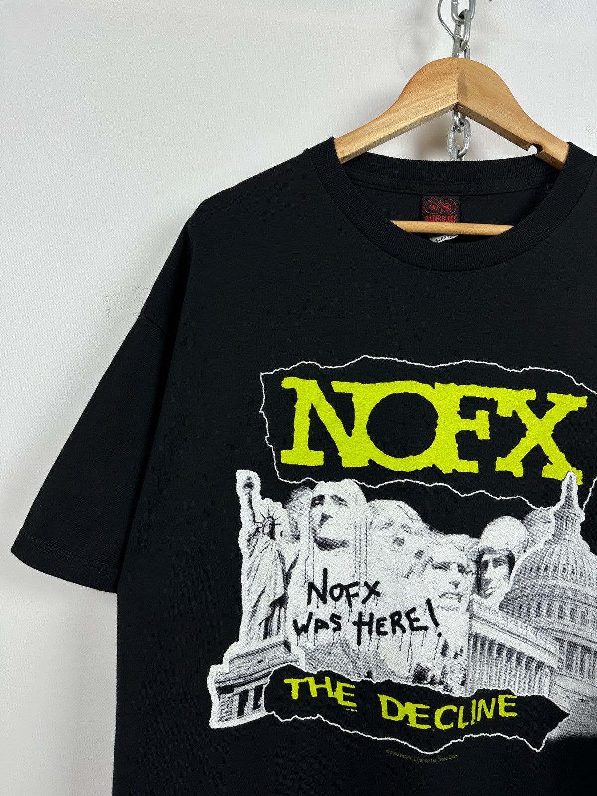 Band Tees 2000 Vintage NOFX The Decline Band T-Shirt Size US XL / EU 56 / 4 - 5 Thumbnail