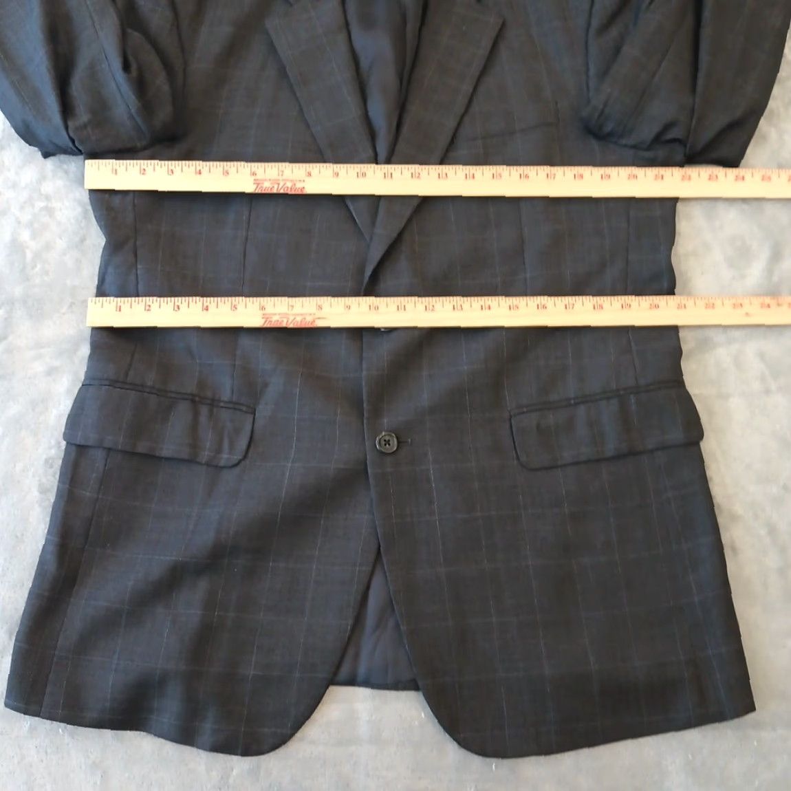 Jos. A. Bank Jos A Bank Blazer Mens 42 Black Plaid Wool Two Button Single Vent Jacket Coat Notch Lapel Single-Breasted 2 Piece Vintage? No Size 42R - 5 Thumbnail