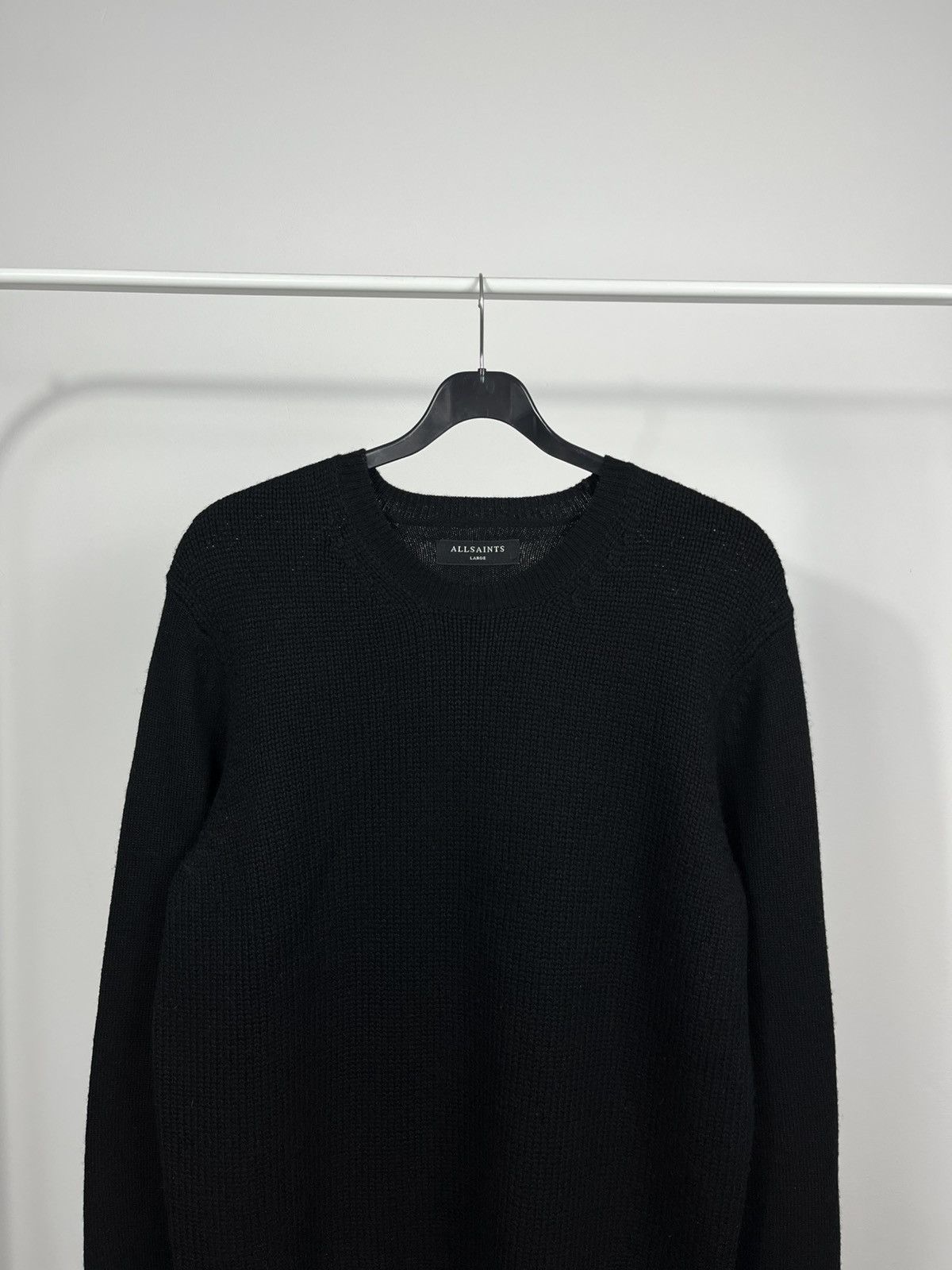 Allsaints AllSaints black wool blend Arley crew knit sweater L Size US L / EU 52-54 / 3 - 2 Thumbnail