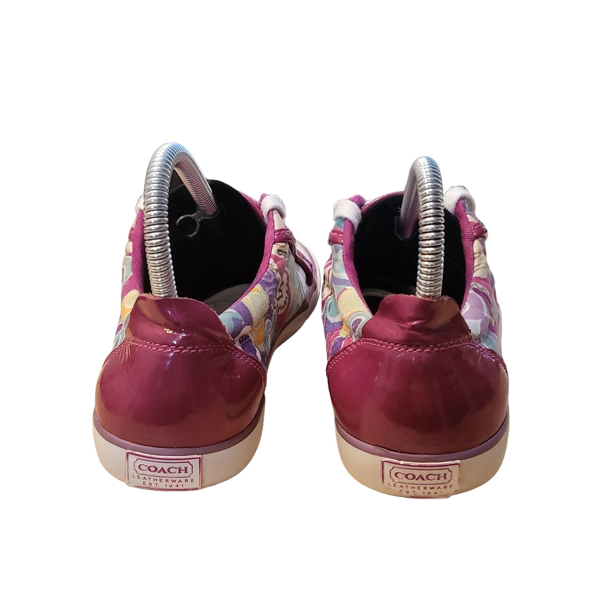 Coach Coach Poppy Barrett Sneakers Women Sz 7 B Multicolor Logo Pr Size US 7 / IT 37 - 5 Thumbnail